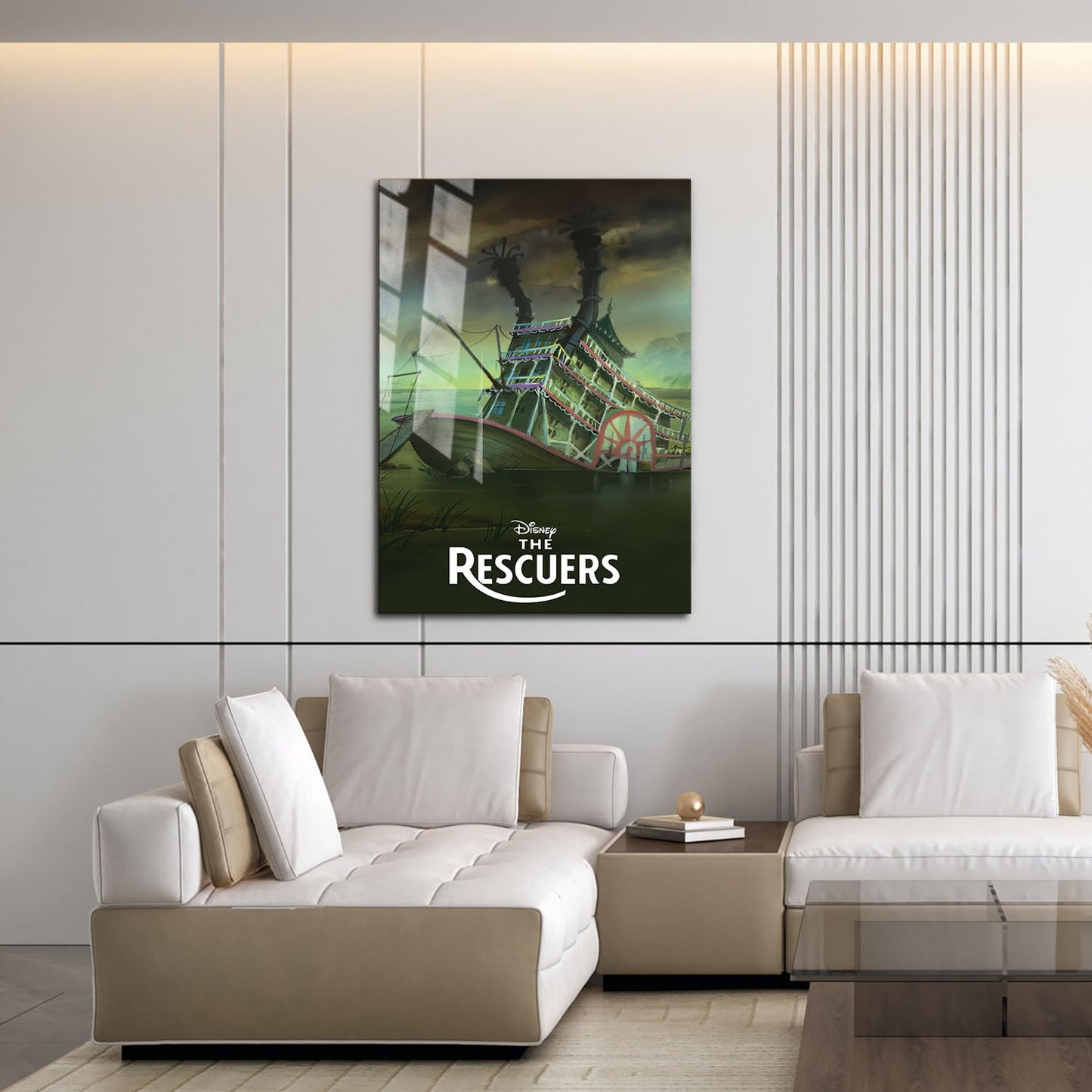 Flex Designs Metal Poster The Rescuers Classic 16 x 24" Home Goods - Movie 1977 Movie Metal Poster