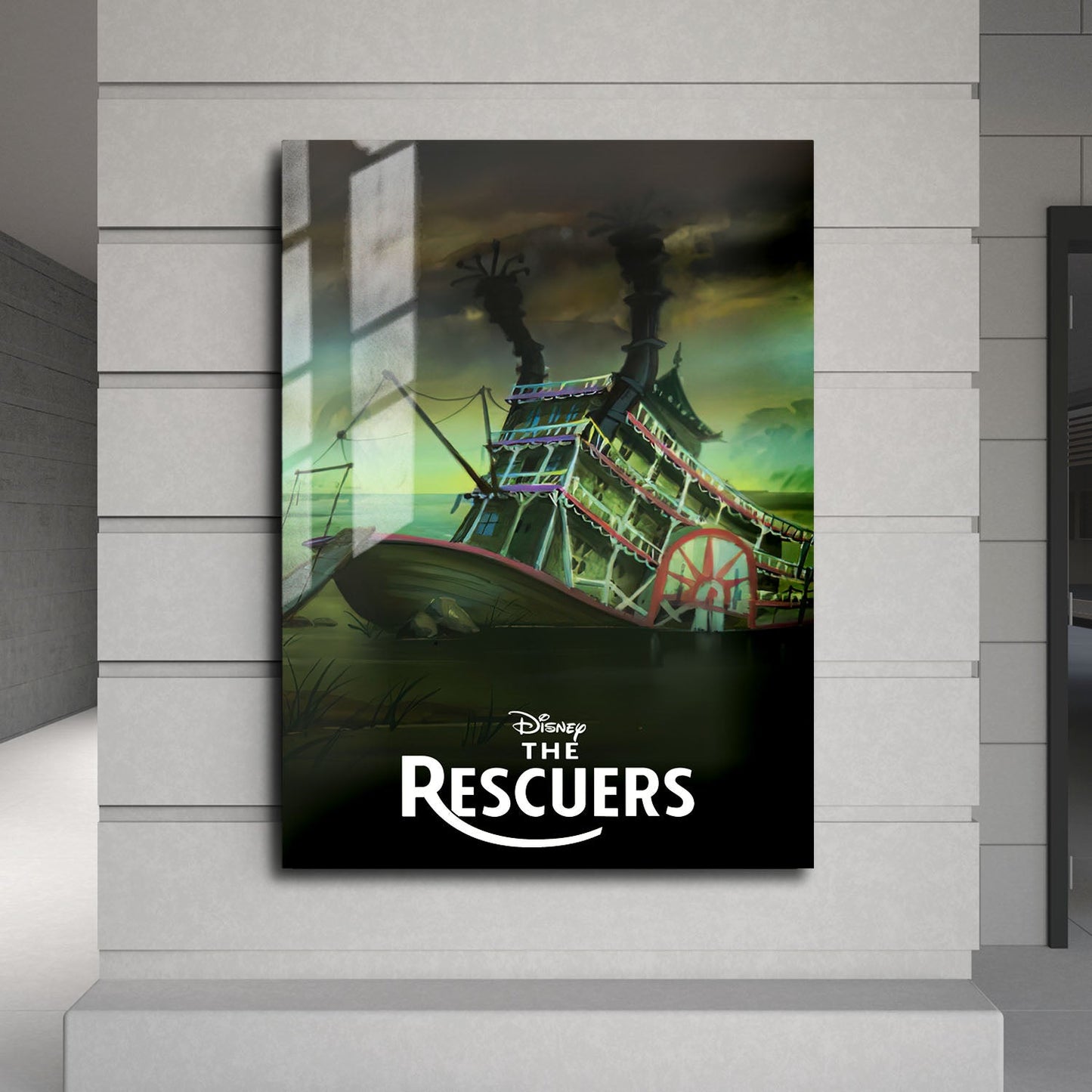 Flex Designs Metal Poster The Rescuers Classic 24 x 36" Home Goods - Movie 1977 Movie Metal Poster