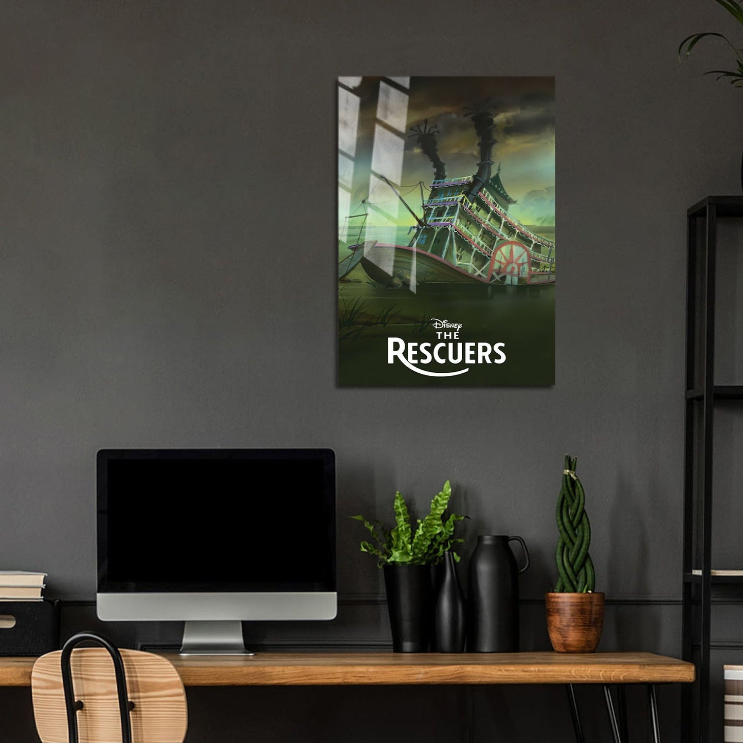 Flex Designs Metal Poster The Rescuers Classic 5 x 7" Home Goods - Movie 1977 Movie Metal Poster