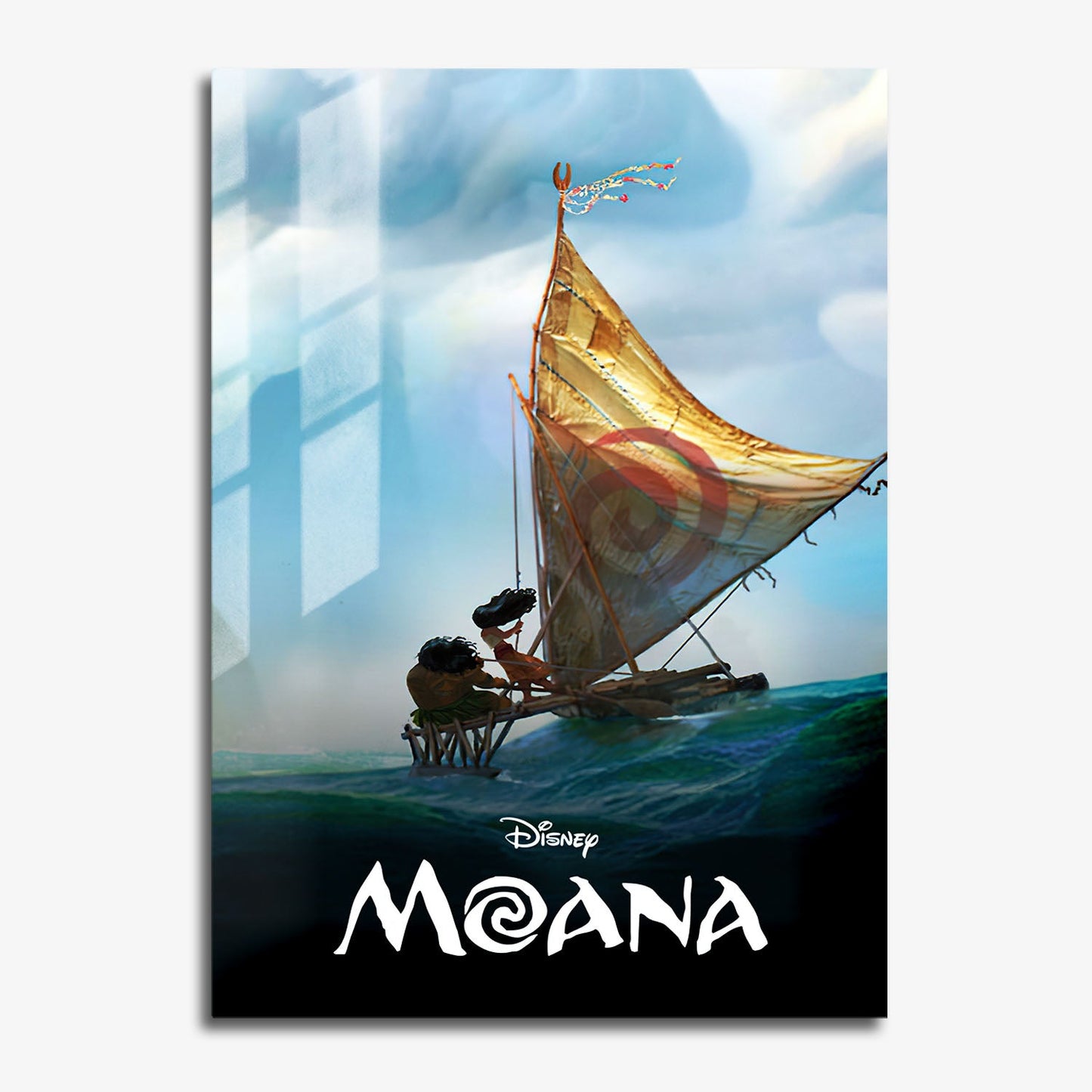 Flex Designs Metal Poster Moana Classic 11 x 17" Home Goods - Movie 2016 Movie Metal Poster