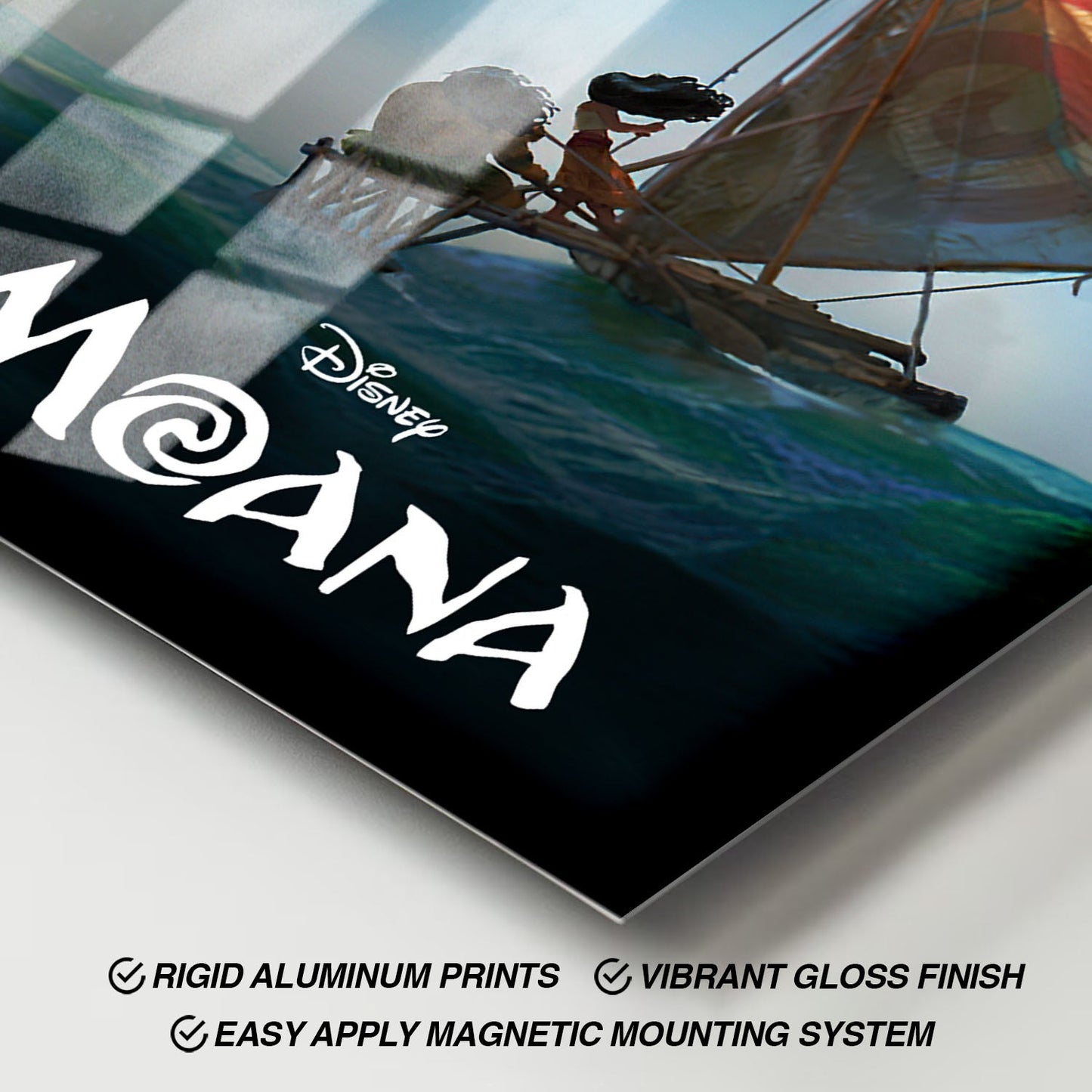 Flex Designs Metal Poster Moana Classic 11 x 17" Home Goods - Movie 2016 Movie Metal Poster