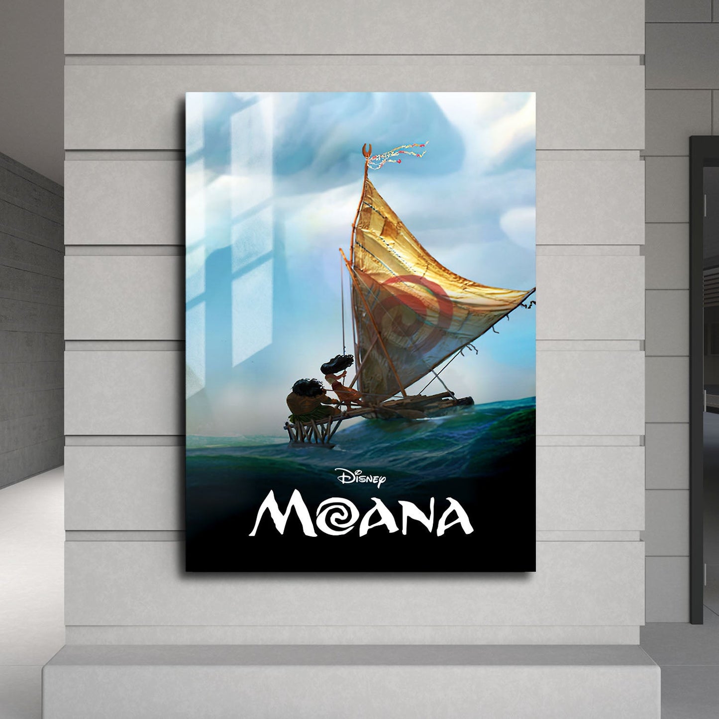 Flex Designs Metal Poster Moana Classic 24 x 36" Home Goods - Movie 2016 Movie Metal Poster