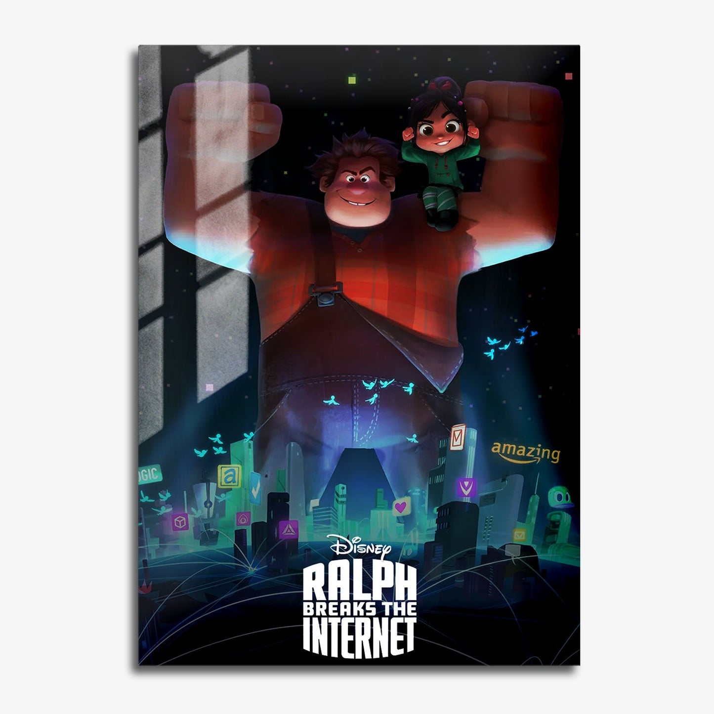 Flex Designs Metal Poster Ralph Breaks the Internet Classic 11 x 17" Home Goods - Movie 2018 Movie Metal Poster