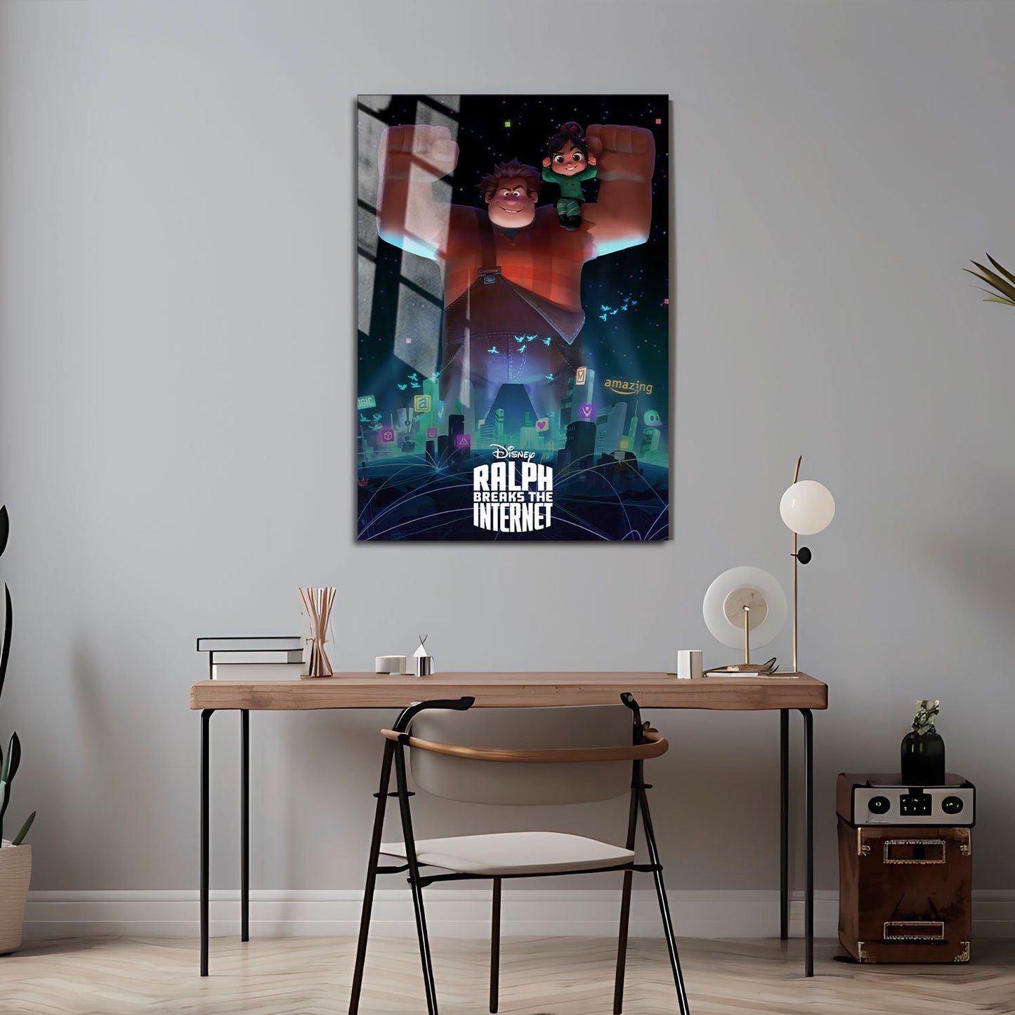 Flex Designs Metal Poster Ralph Breaks the Internet Classic 24 x 36" Home Goods - Movie 2018 Movie Metal Poster
