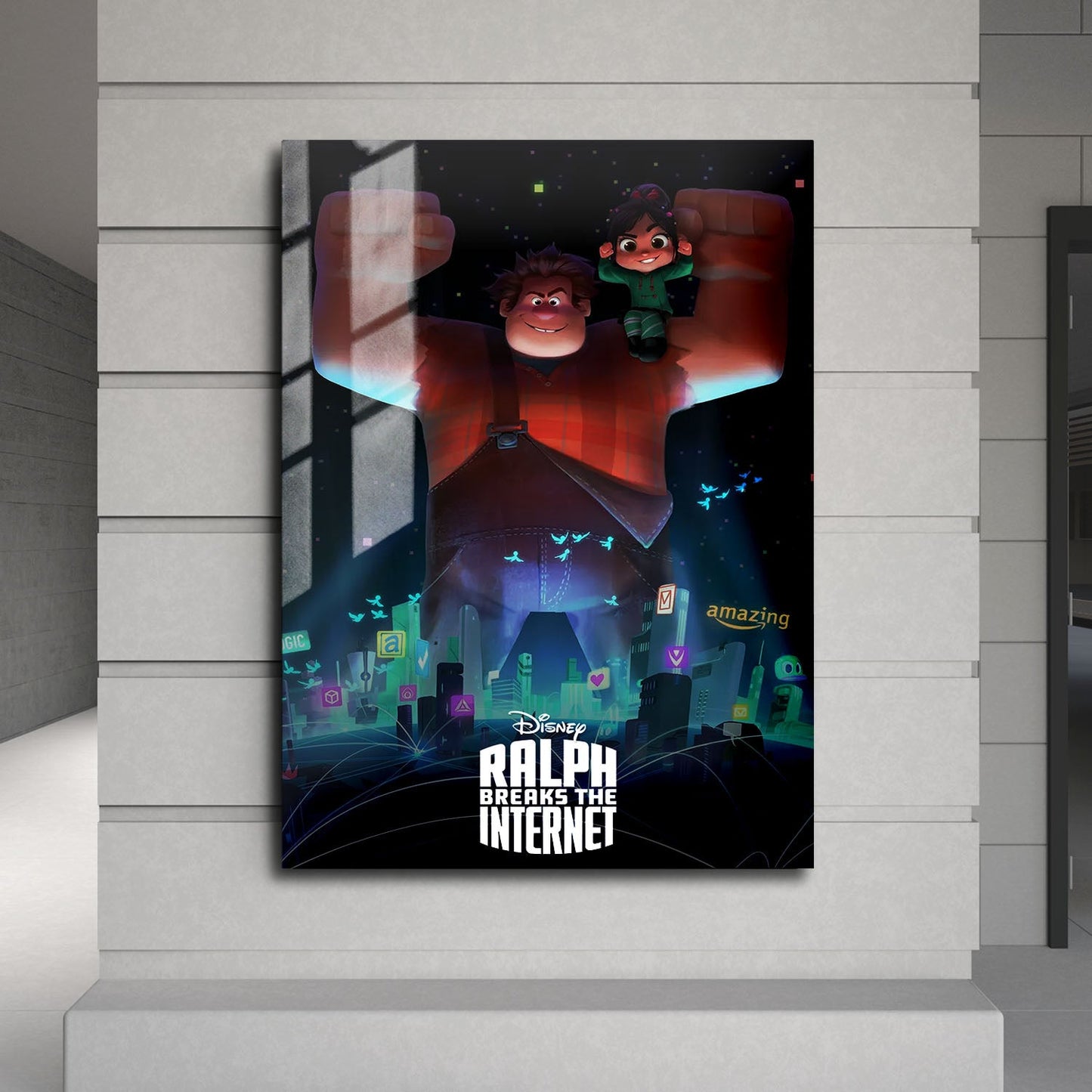 Flex Designs Metal Poster Ralph Breaks the Internet Classic 24 x 36" Home Goods - Movie 2018 Movie Metal Poster