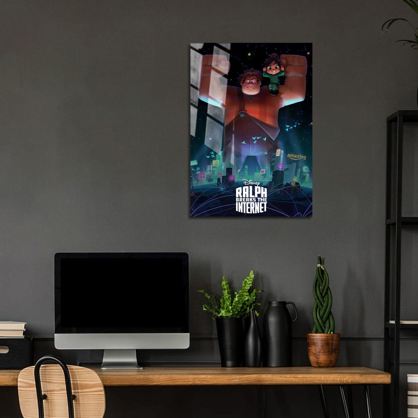 Flex Designs Metal Poster Ralph Breaks the Internet Classic 5 x 7" Home Goods - Movie 2018 Movie Metal Poster