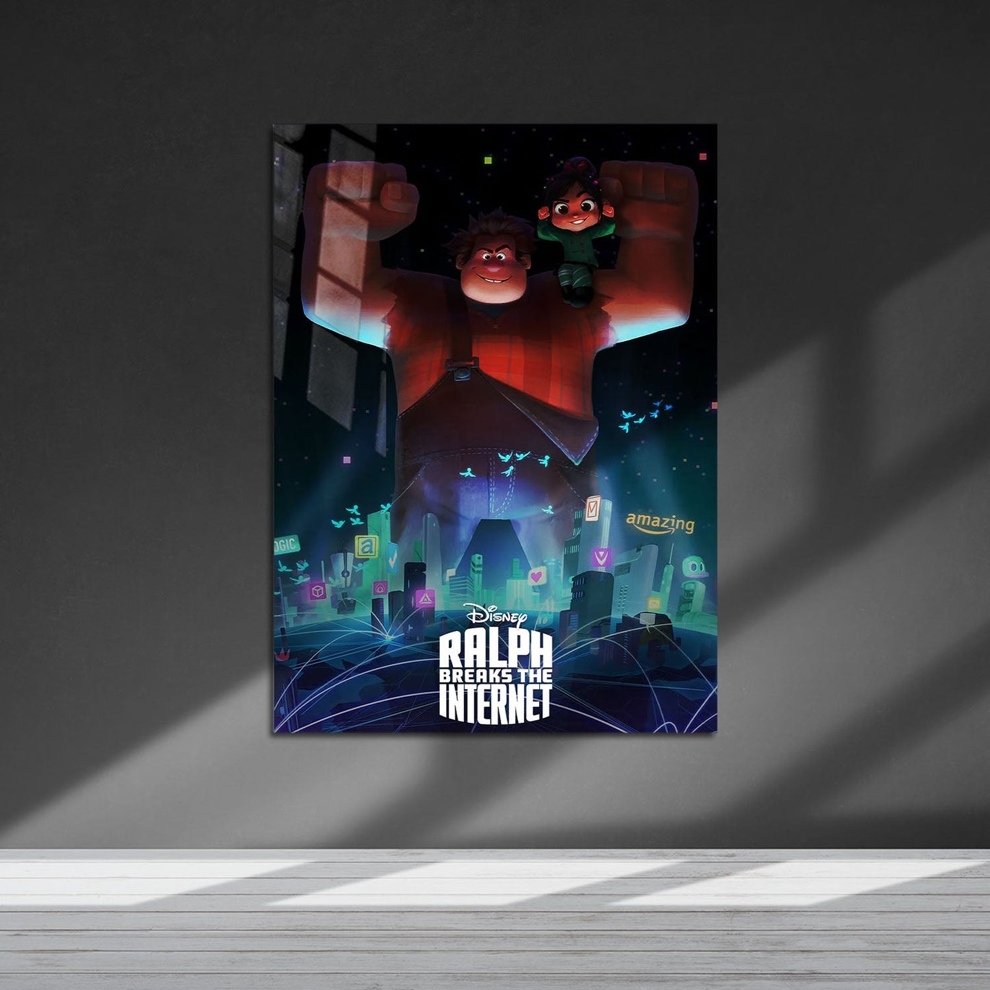 Flex Designs Metal Poster Ralph Breaks the Internet Classic 5 x 7" Home Goods - Movie 2018 Movie Metal Poster