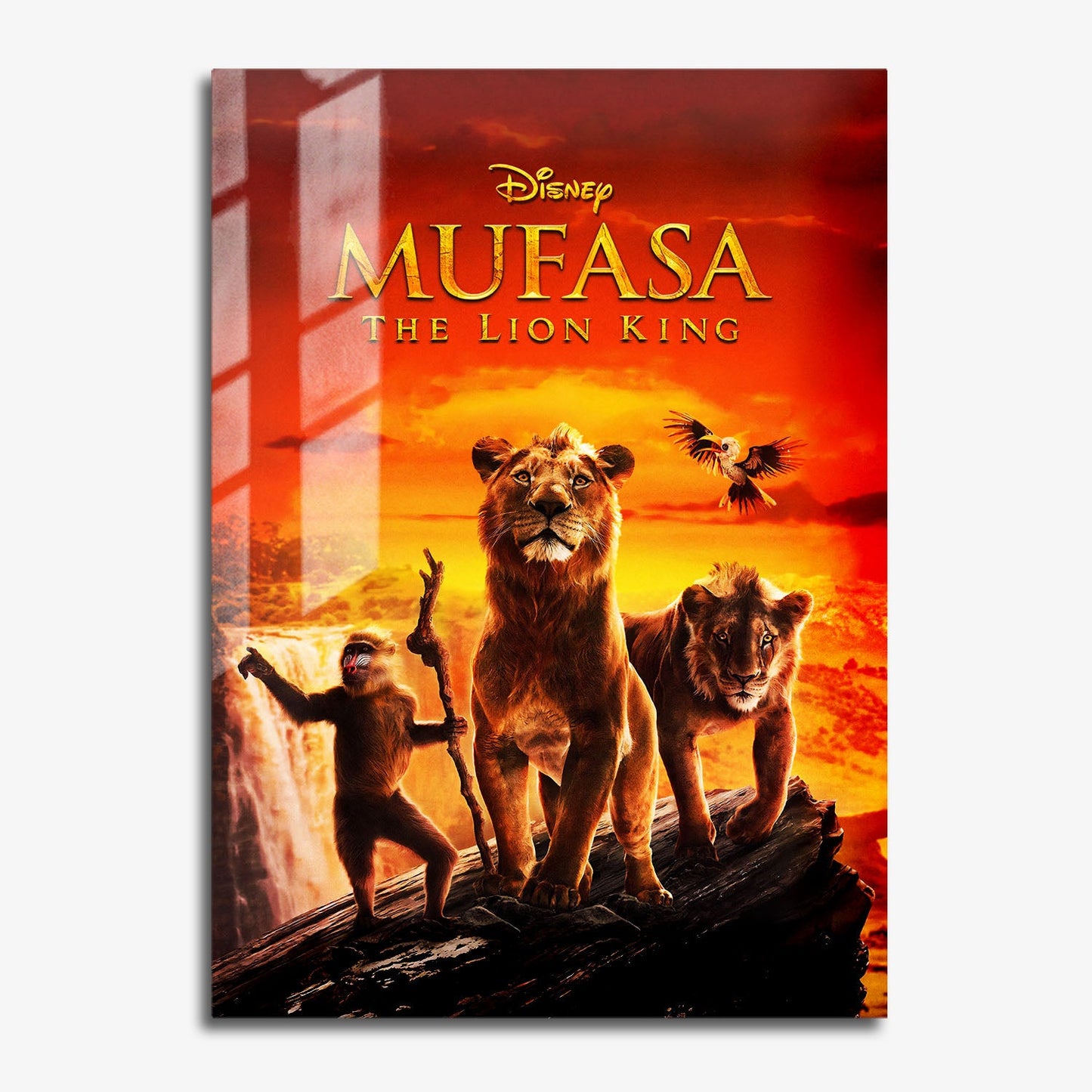 Flex Designs Metal Poster Mufasa The Lion King Live Action 11 x 17" Home Goods - Movie 2024 Movie Metal Poster