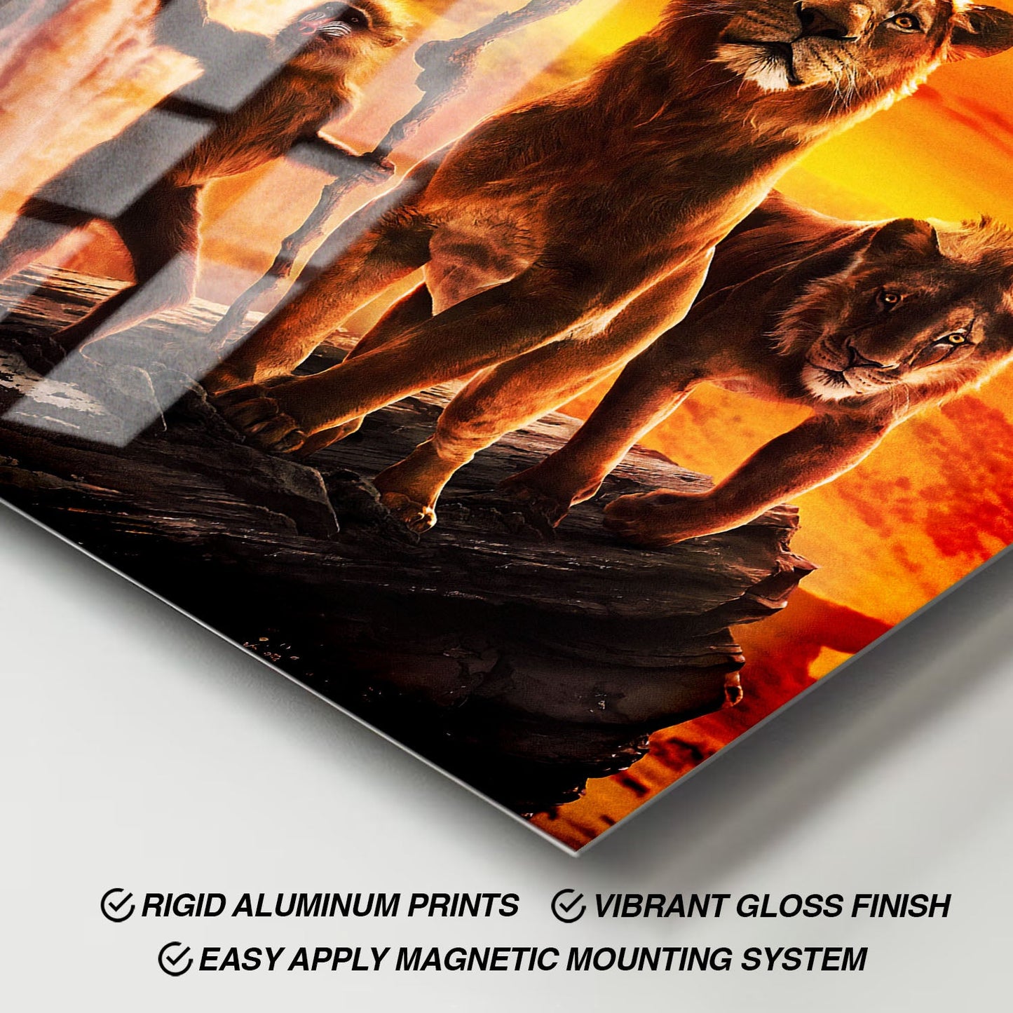 Flex Designs Metal Poster Mufasa The Lion King Live Action 11 x 17" Home Goods - Movie 2024 Movie Metal Poster