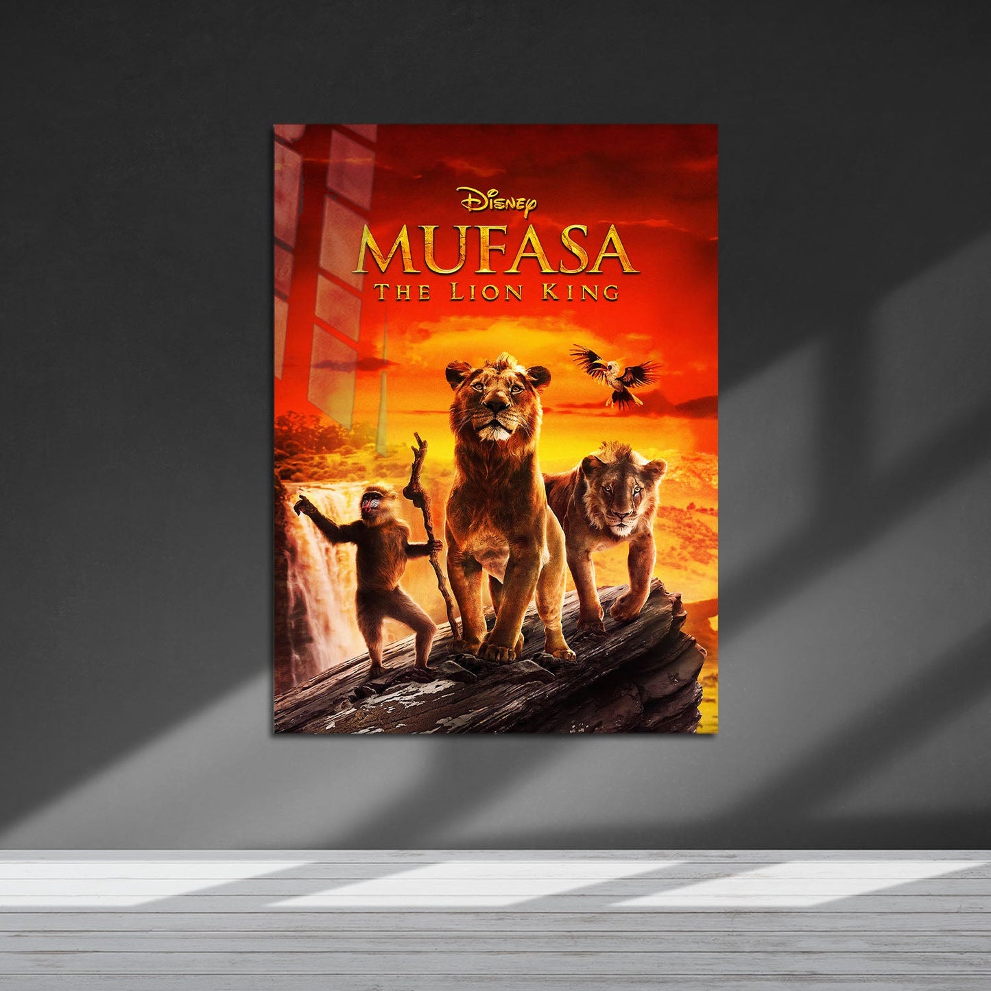 Flex Designs Metal Poster Mufasa The Lion King Live Action 5 x 7" Home Goods - Movie 2024 Movie Metal Poster