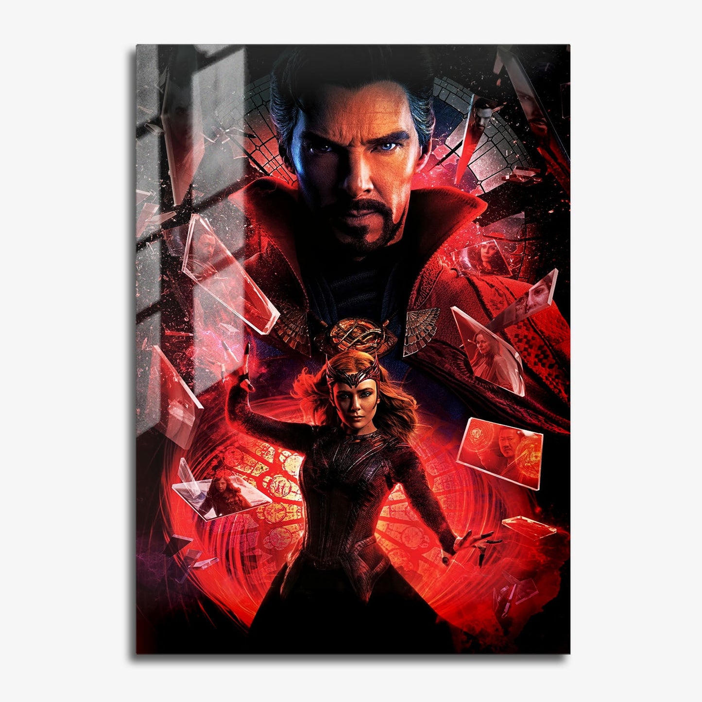 Flex Designs Metal Poster Doctor Strange in the Multiverse of Madness Key Art 11 x 17" Home Goods - Movie 2022 Movie Metal Poster