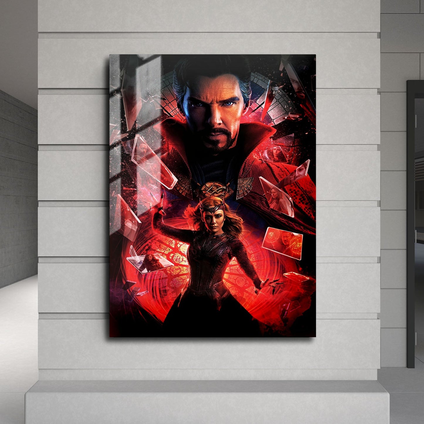 Flex Designs Metal Poster Doctor Strange in the Multiverse of Madness Key Art 24 x 36" Home Goods - Movie 2022 Movie Metal Poster
