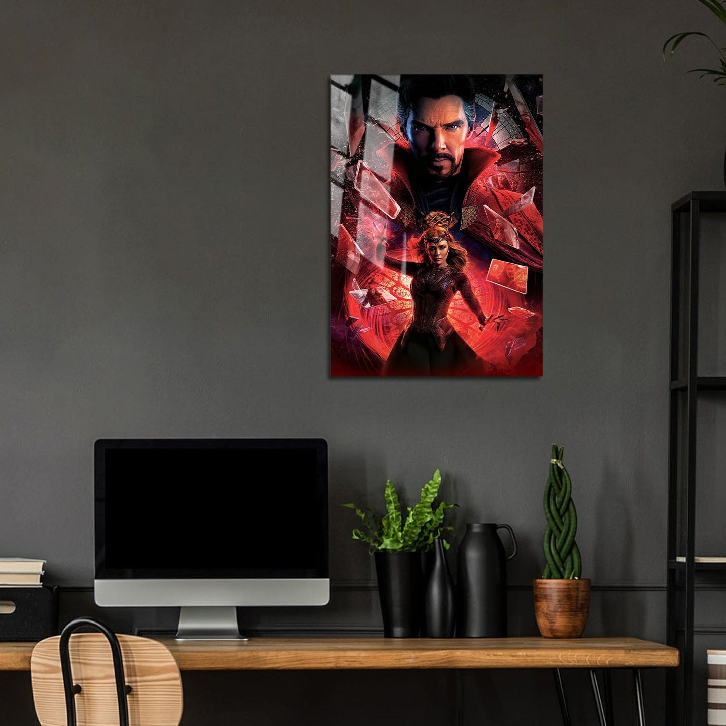 Flex Designs Metal Poster Doctor Strange in the Multiverse of Madness Key Art 5 x 7" Home Goods - Movie 2022 Movie Metal Poster