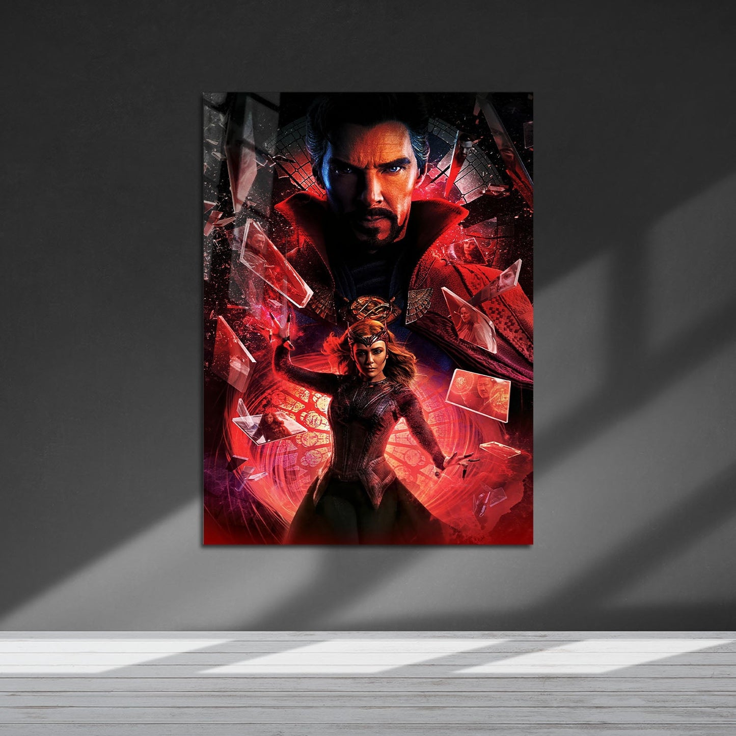 Flex Designs Metal Poster Doctor Strange in the Multiverse of Madness Key Art 5 x 7" Home Goods - Movie 2022 Movie Metal Poster