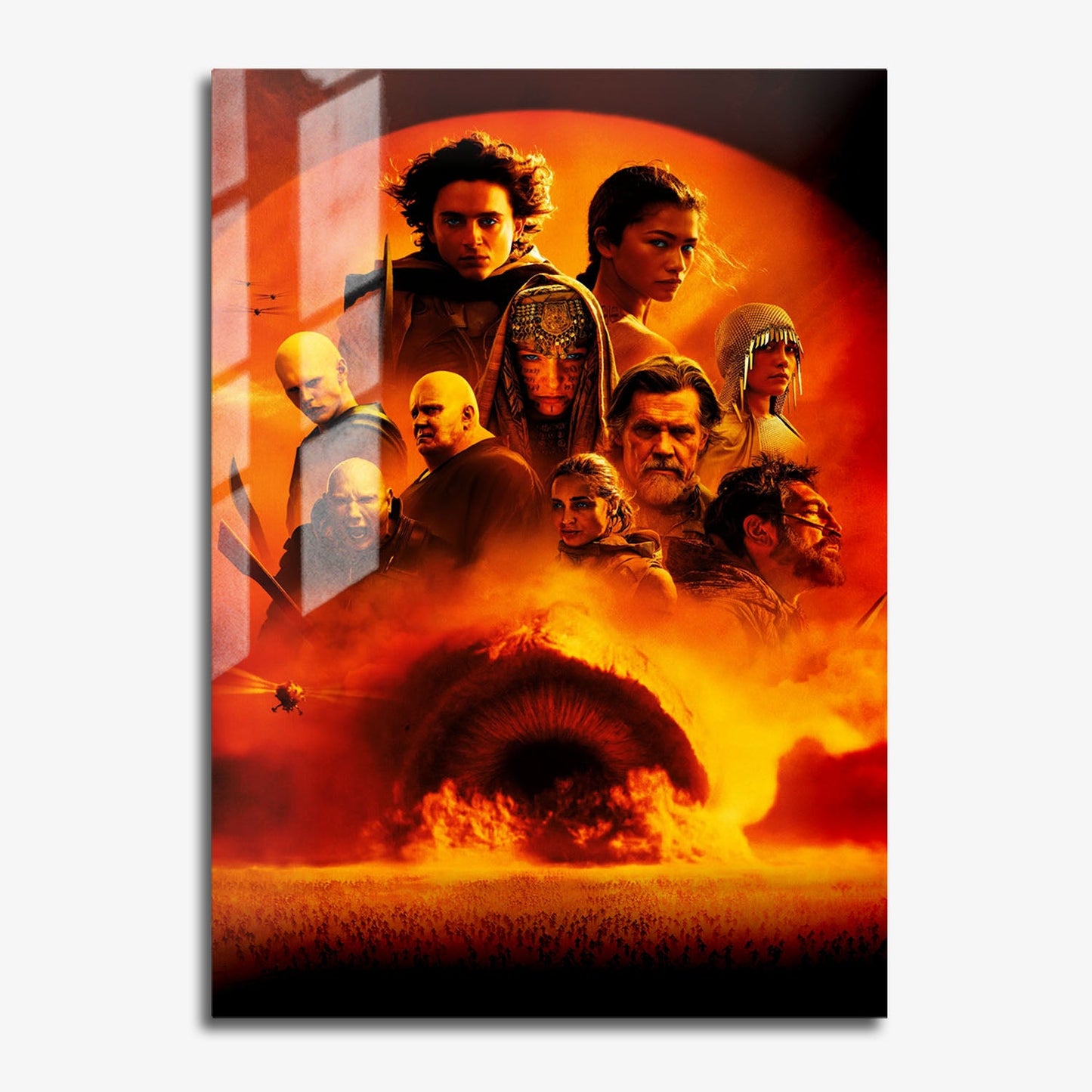 Flex Designs Metal Poster Dune - Part Two Key Art 11 x 17" Home Goods - Movie 2024 Movie Metal Poster