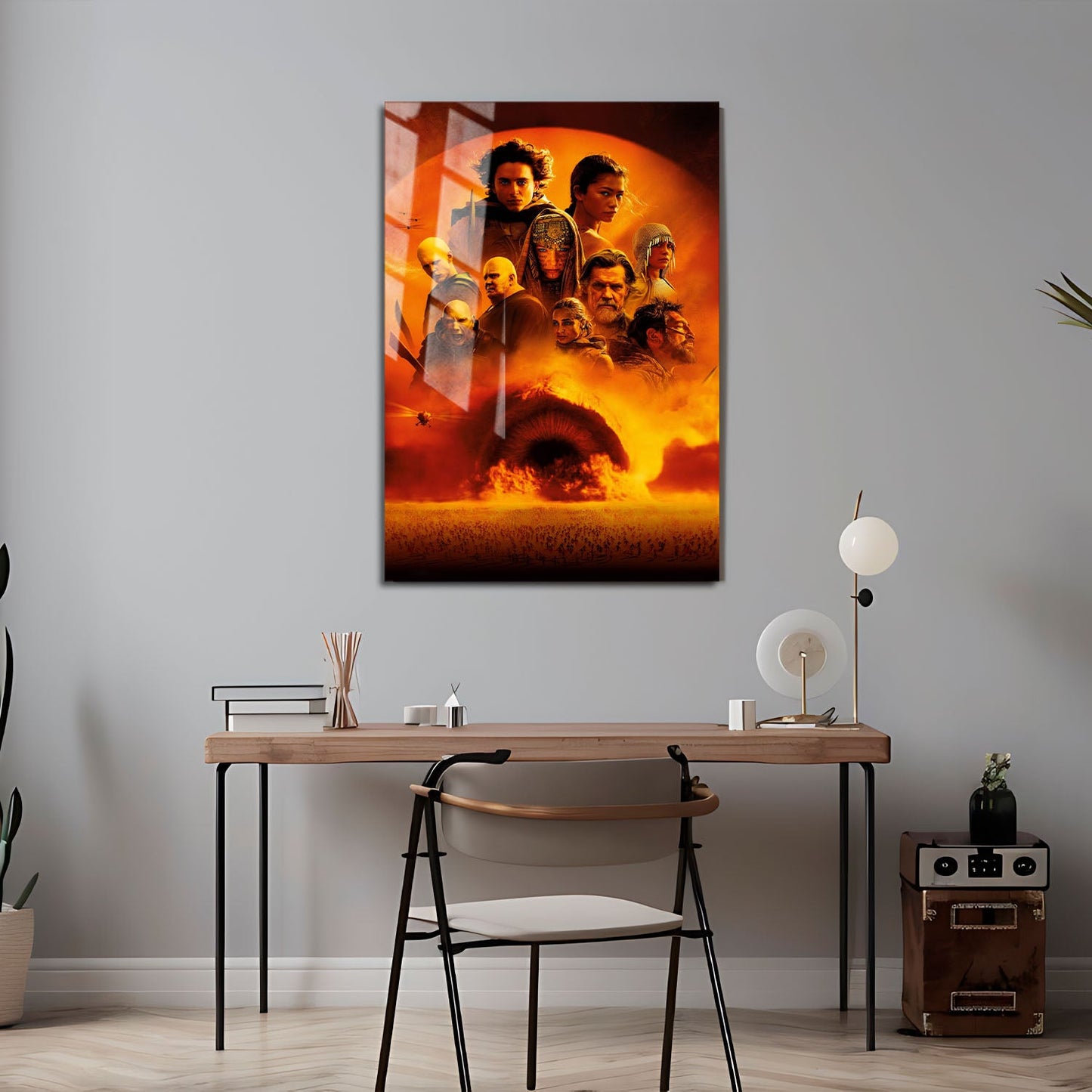 Flex Designs Metal Poster Dune - Part Two Key Art 24 x 36" Home Goods - Movie 2024 Movie Metal Poster
