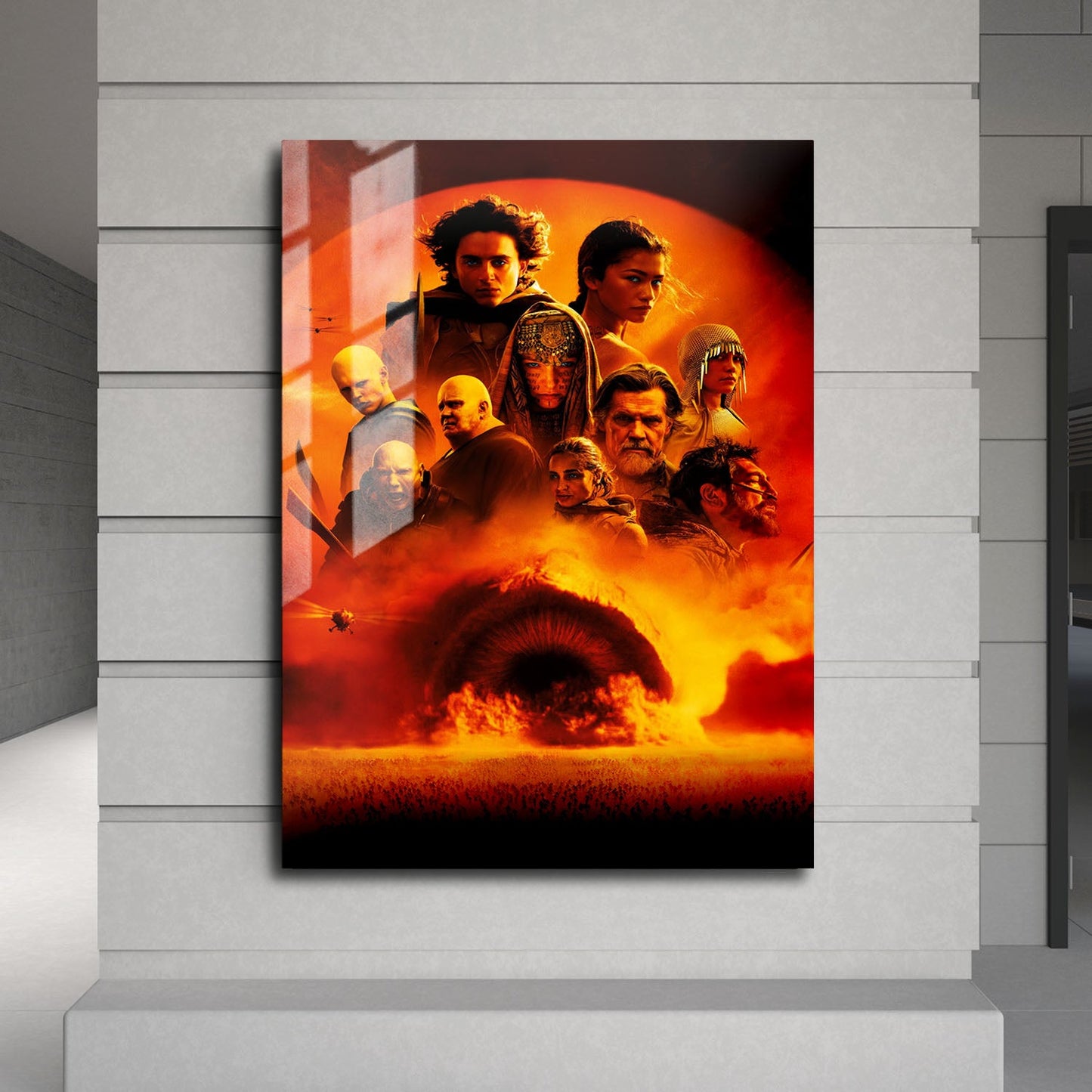 Flex Designs Metal Poster Dune - Part Two Key Art 24 x 36" Home Goods - Movie 2024 Movie Metal Poster
