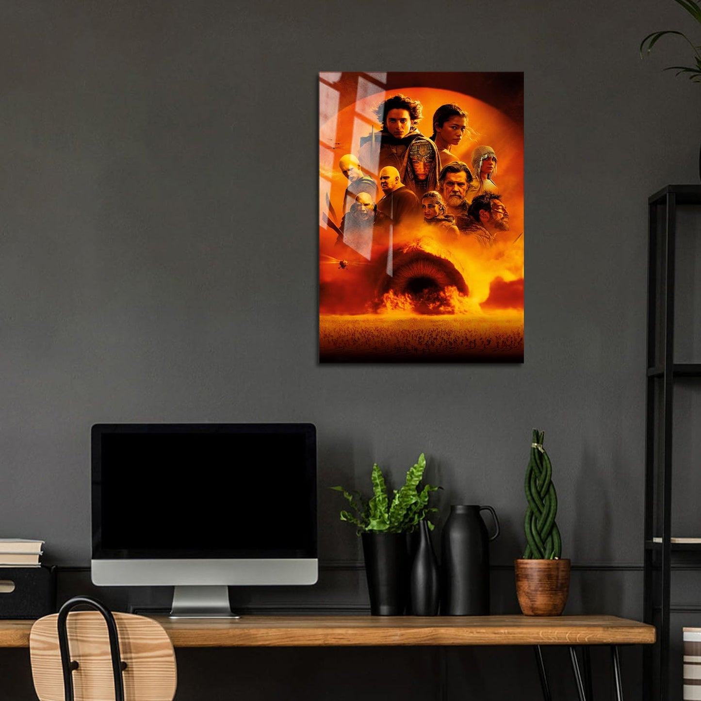 Flex Designs Metal Poster Dune - Part Two Key Art 5 x 7" Home Goods - Movie 2024 Movie Metal Poster