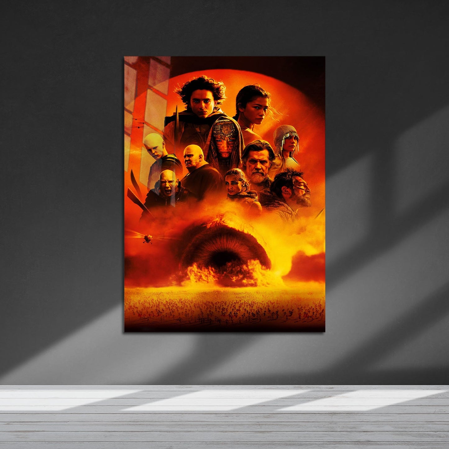 Flex Designs Metal Poster Dune - Part Two Key Art 5 x 7" Home Goods - Movie 2024 Movie Metal Poster