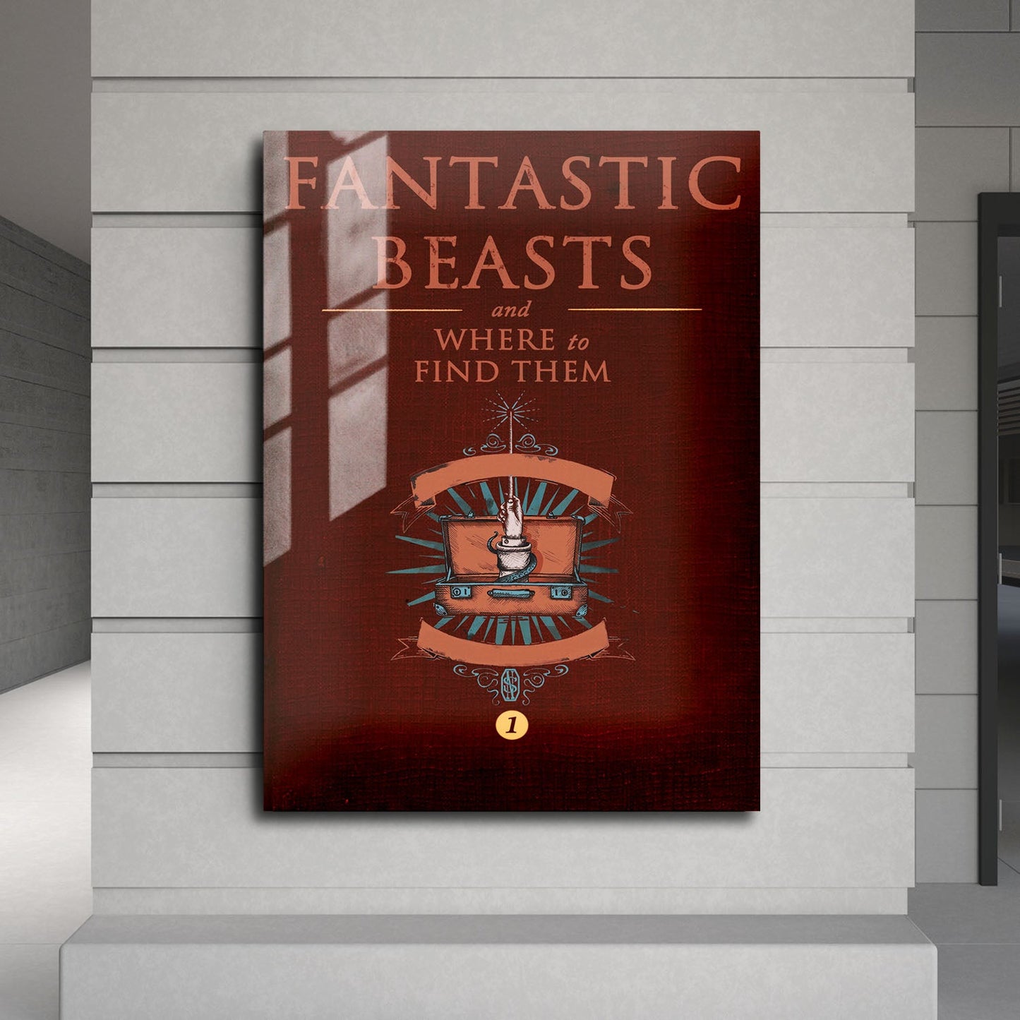 Flex Designs Metal Poster Fantastic Beasts and Where to Find Them Bookcover 24 x 36" Home Goods - Movie 2016 Movie Metal Poster