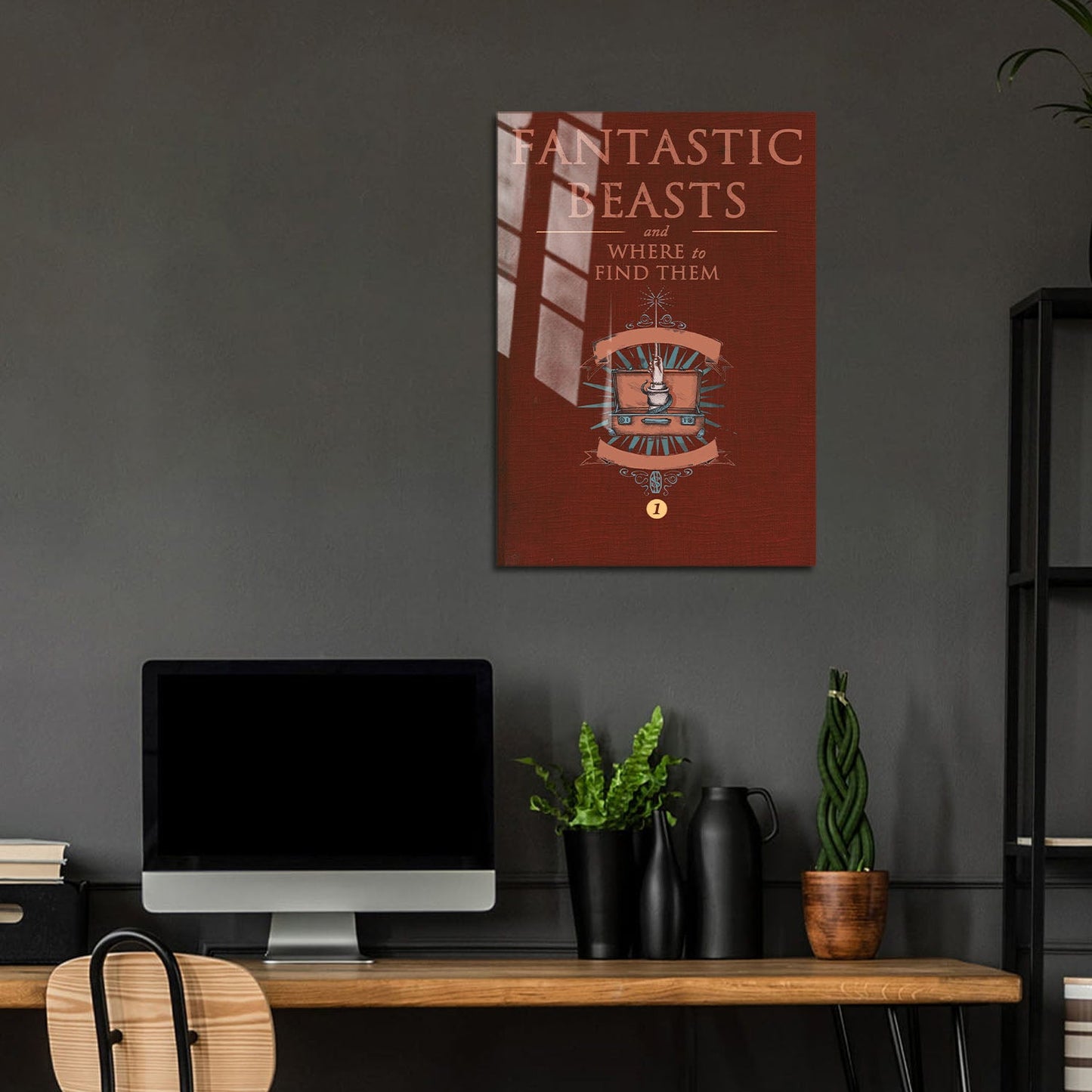 Flex Designs Metal Poster Fantastic Beasts and Where to Find Them Bookcover 5 x 7" Home Goods - Movie 2016 Movie Metal Poster