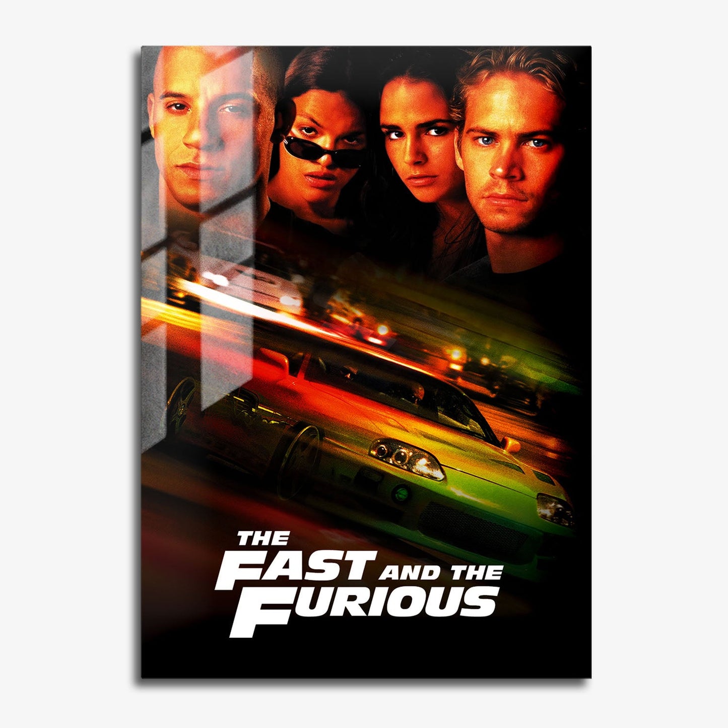 Flex Designs Metal Poster The Fast and the Furious Classic 11 x 17" Home Goods - Movie 2001 Movie Metal Poster