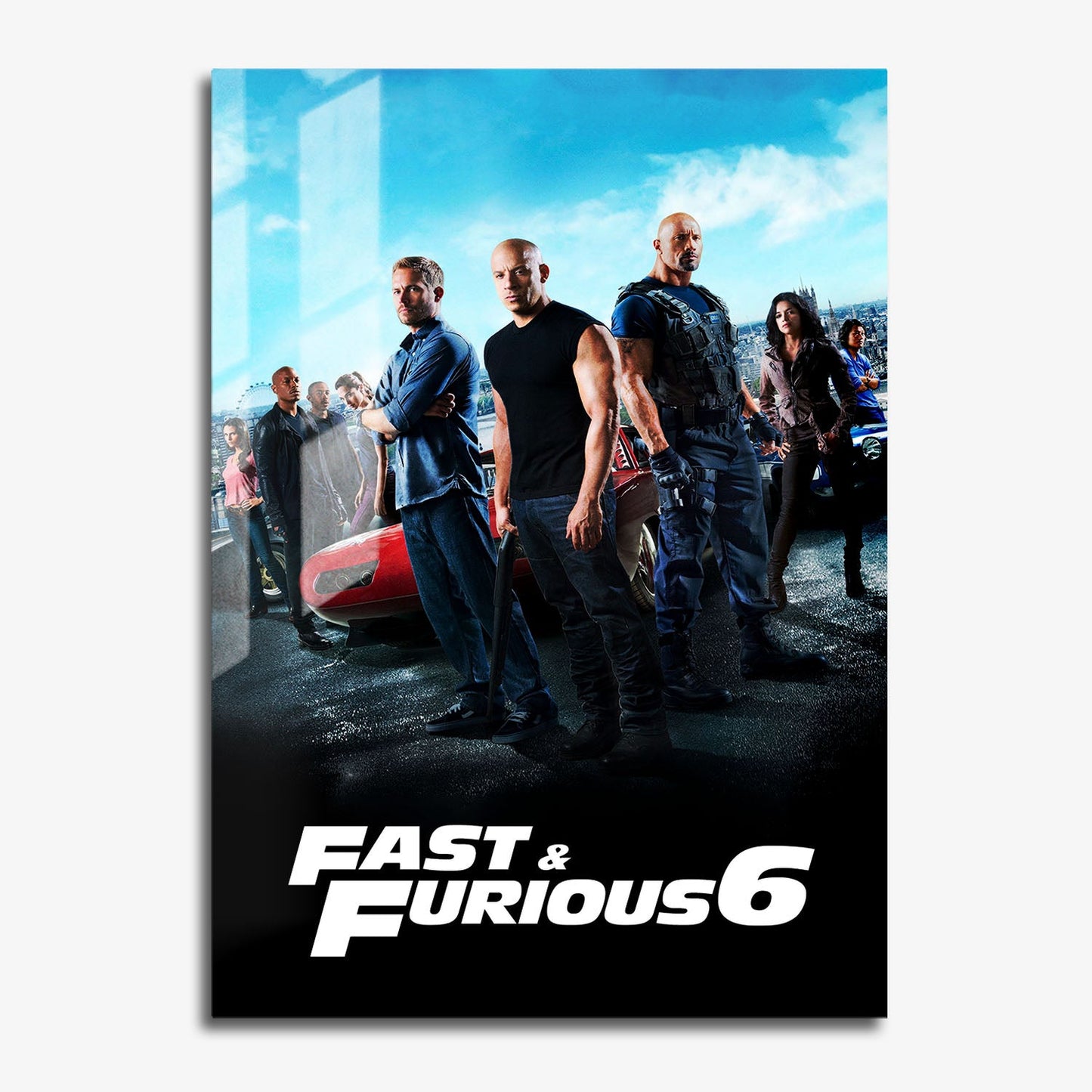 Flex Designs Metal Poster Fast Furious 6 Classic 11 x 17" Home Goods - Movie 2013 Movie Metal Poster
