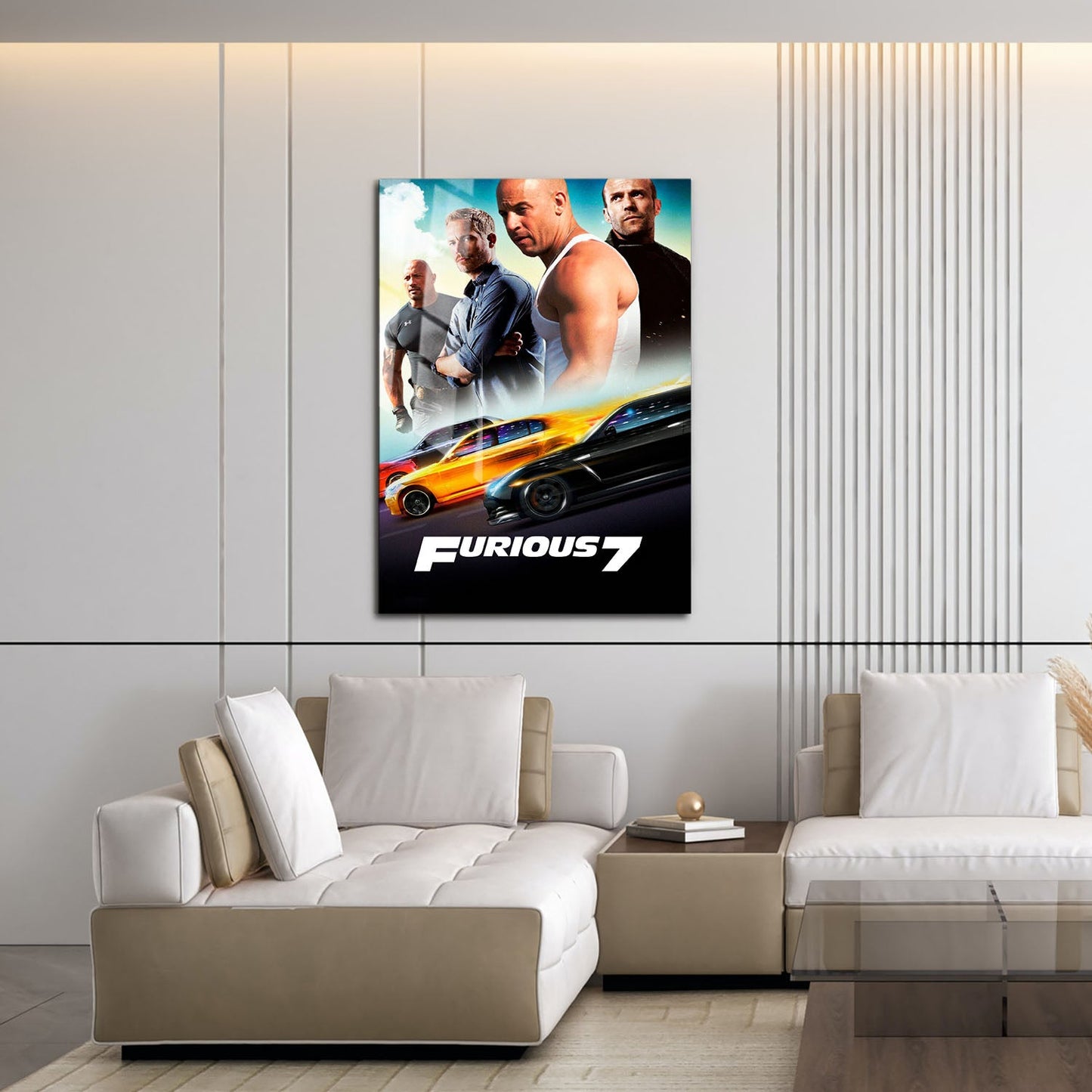 Flex Designs Metal Poster Furious 7 Classic 16 x 24" Home Goods - Movie 2015 Movie Metal Poster