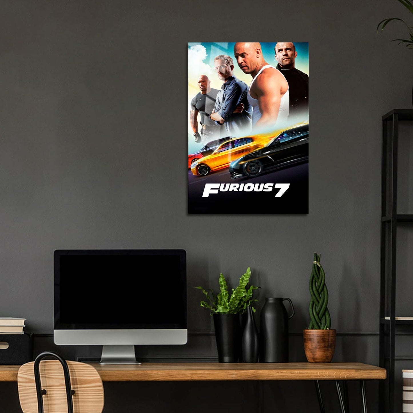 Flex Designs Metal Poster Furious 7 Classic 5 x 7" Home Goods - Movie 2015 Movie Metal Poster