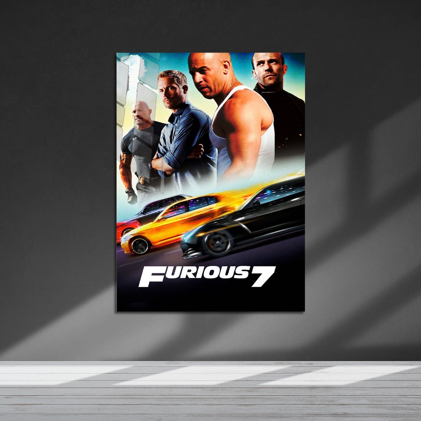 Flex Designs Metal Poster Furious 7 Classic 5 x 7" Home Goods - Movie 2015 Movie Metal Poster