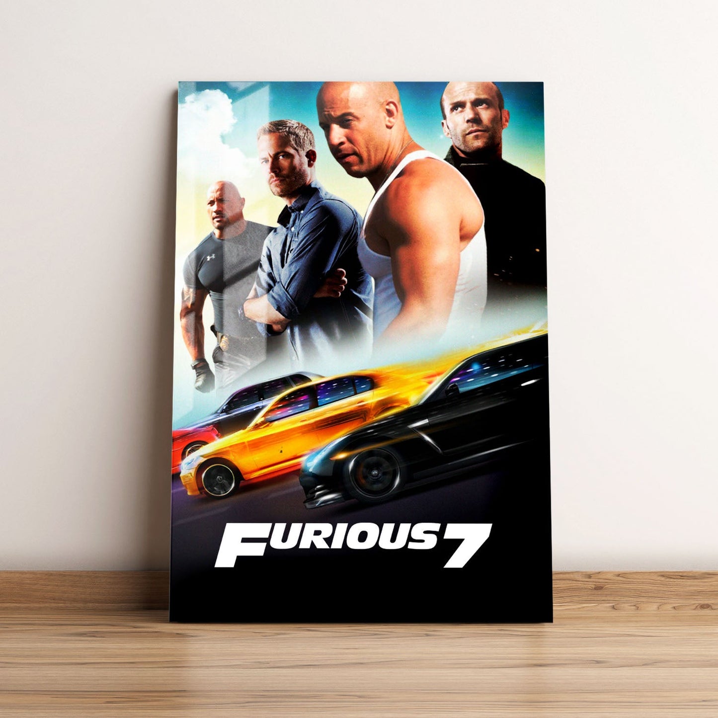 Furious 7 Classic Movie Metal Poster
