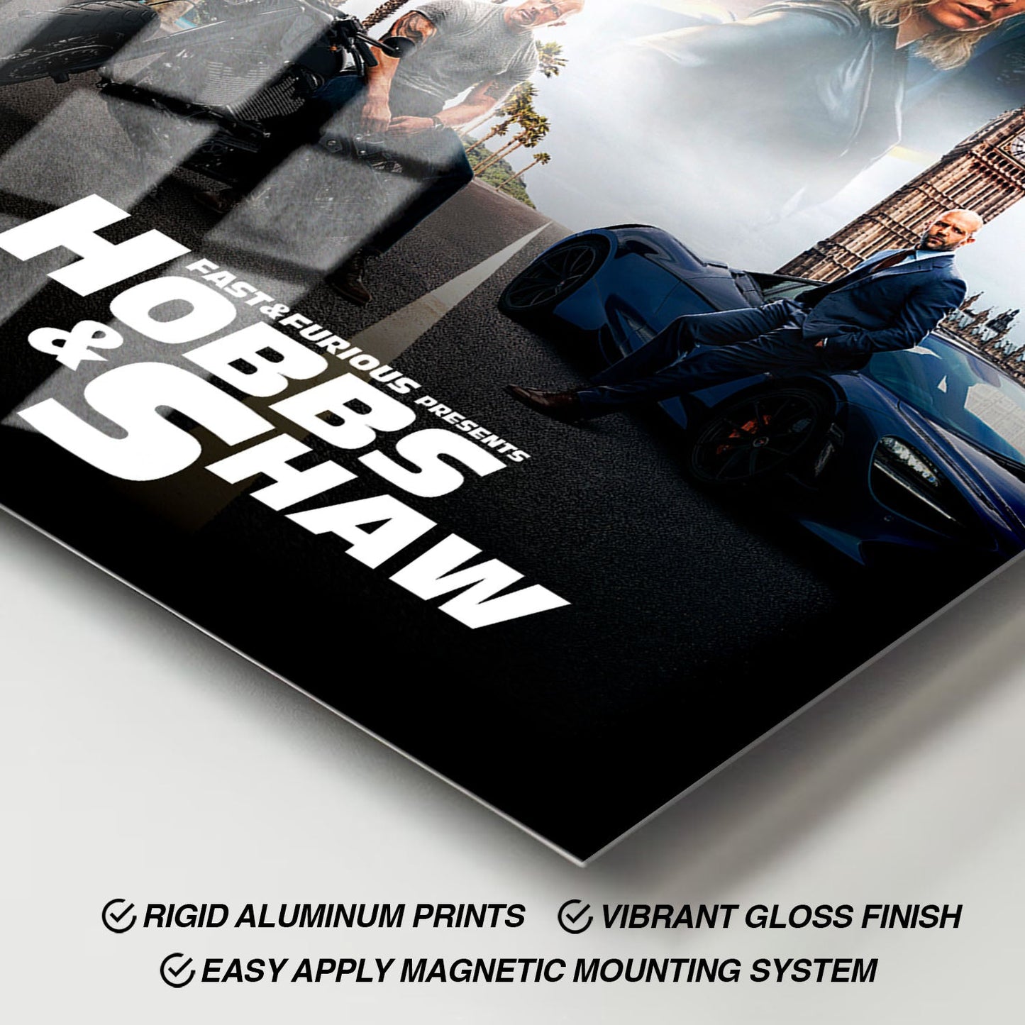 Flex Designs Metal Poster Fast Furious Presents Hobbs Shaw Classic 11 x 17" Home Goods - Movie 2019 Movie Metal Poster