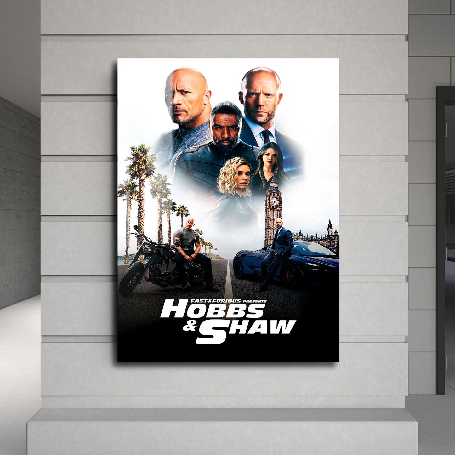 Flex Designs Metal Poster Fast Furious Presents Hobbs Shaw Classic 24 x 36" Home Goods - Movie 2019 Movie Metal Poster