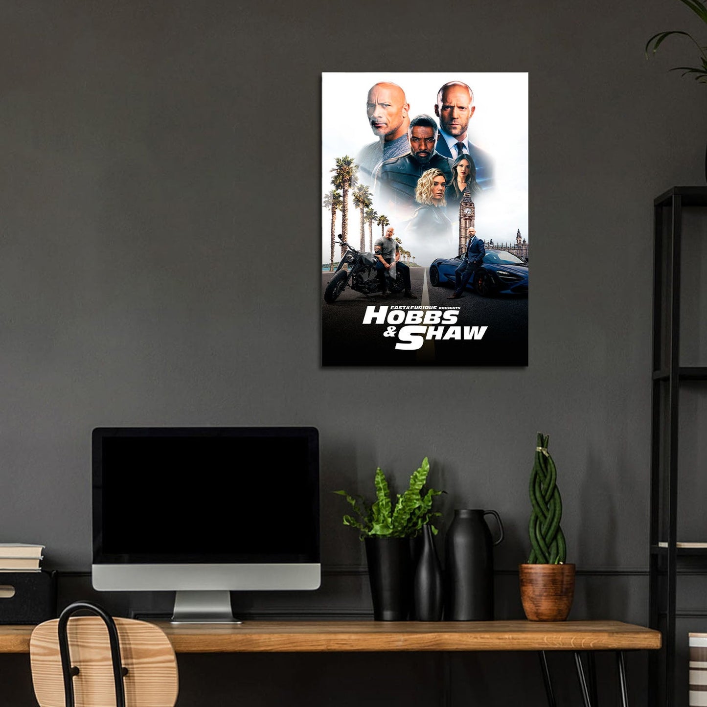 Flex Designs Metal Poster Fast Furious Presents Hobbs Shaw Classic 5 x 7" Home Goods - Movie 2019 Movie Metal Poster