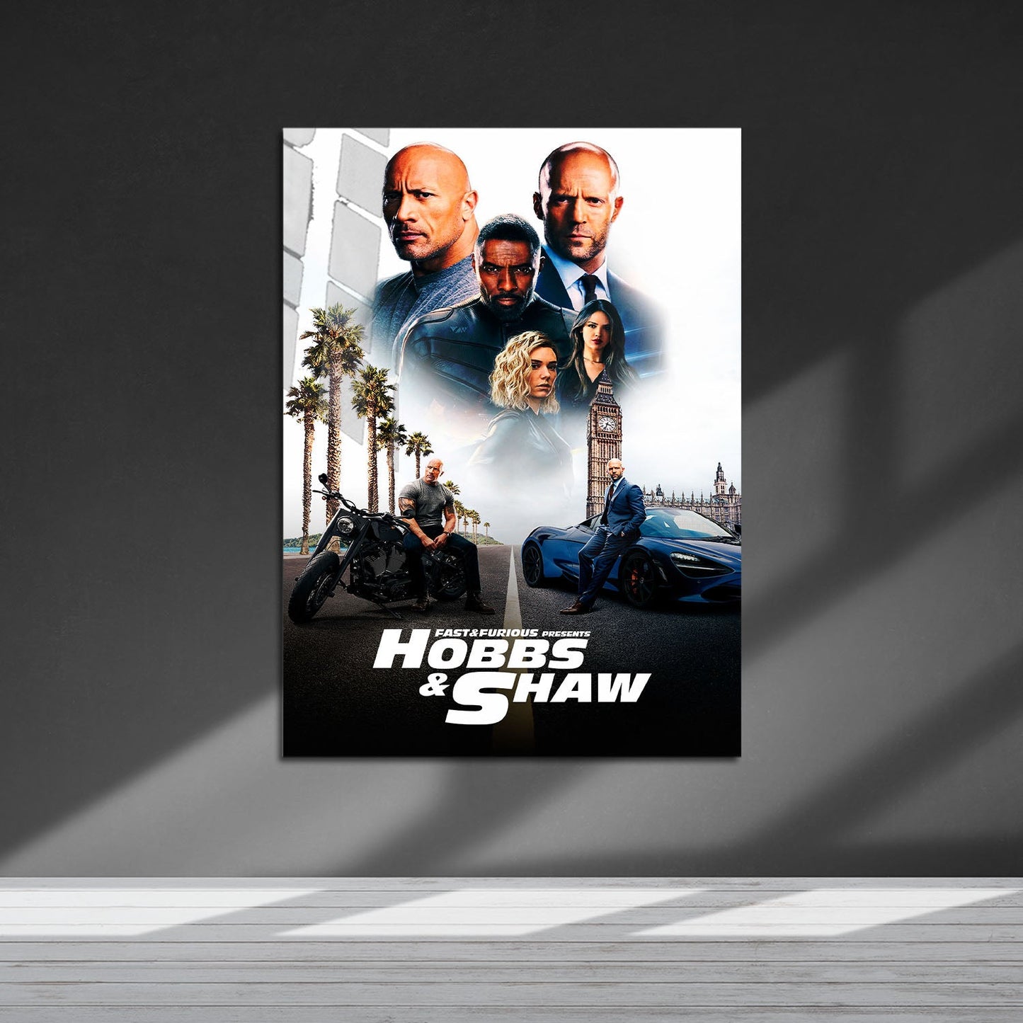 Flex Designs Metal Poster Fast Furious Presents Hobbs Shaw Classic 5 x 7" Home Goods - Movie 2019 Movie Metal Poster