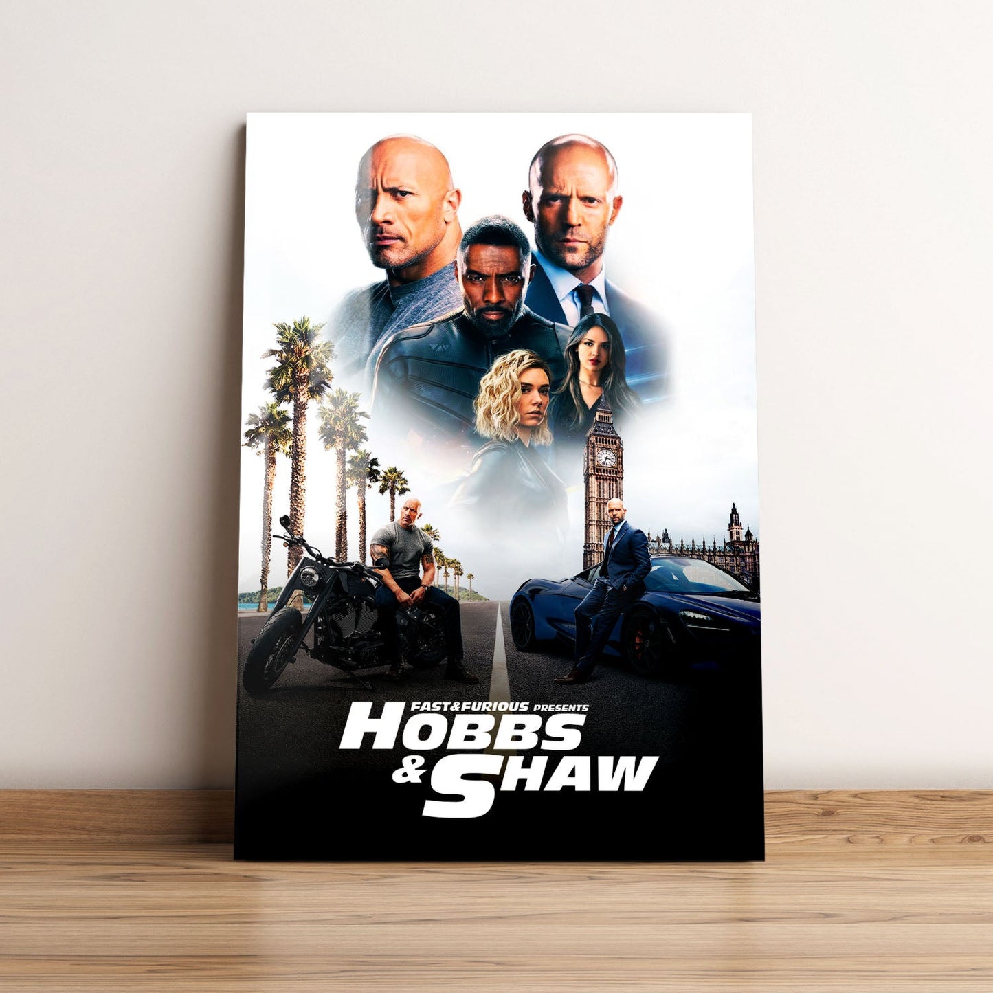 Fast Furious Presents Hobbs Shaw Classic Movie Metal Poster