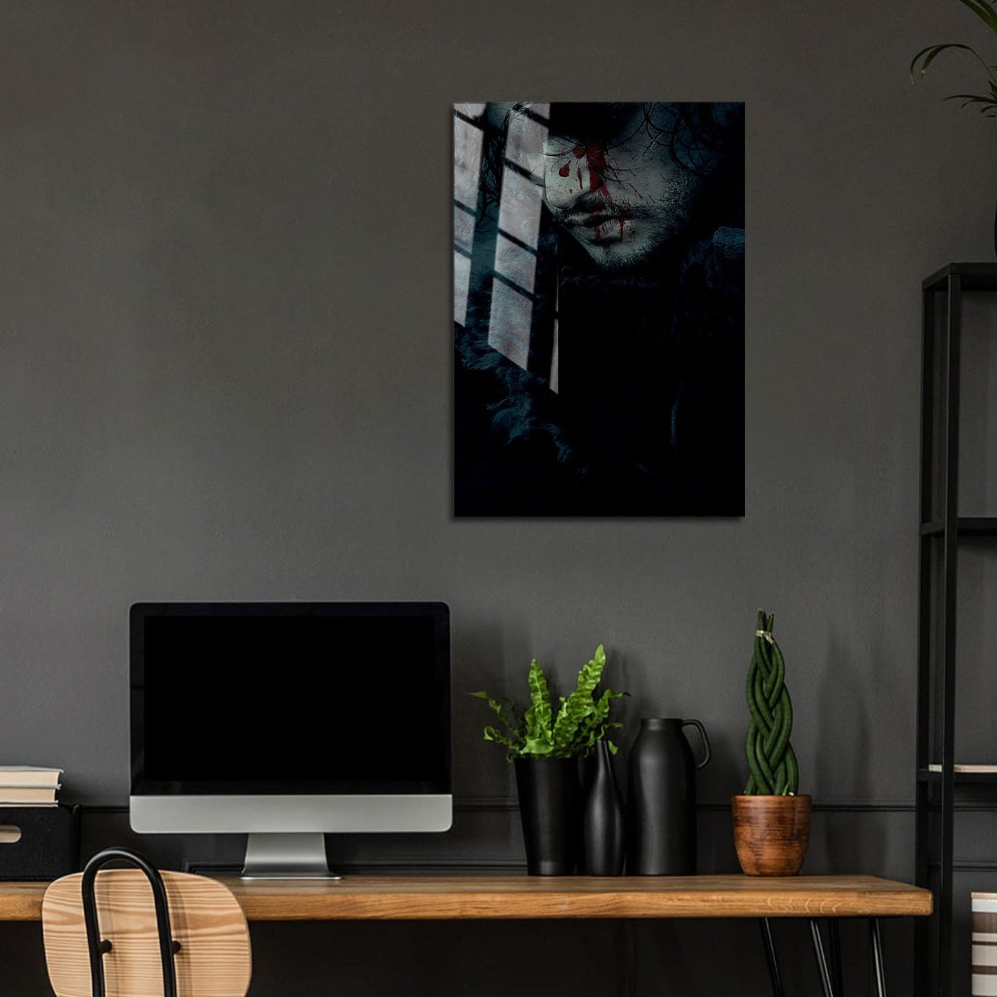 Flex Designs Metal Poster Game of Thrones Jon Snow 5 x 7" Home Goods - TV Show 2011 TV Show Metal Poster
