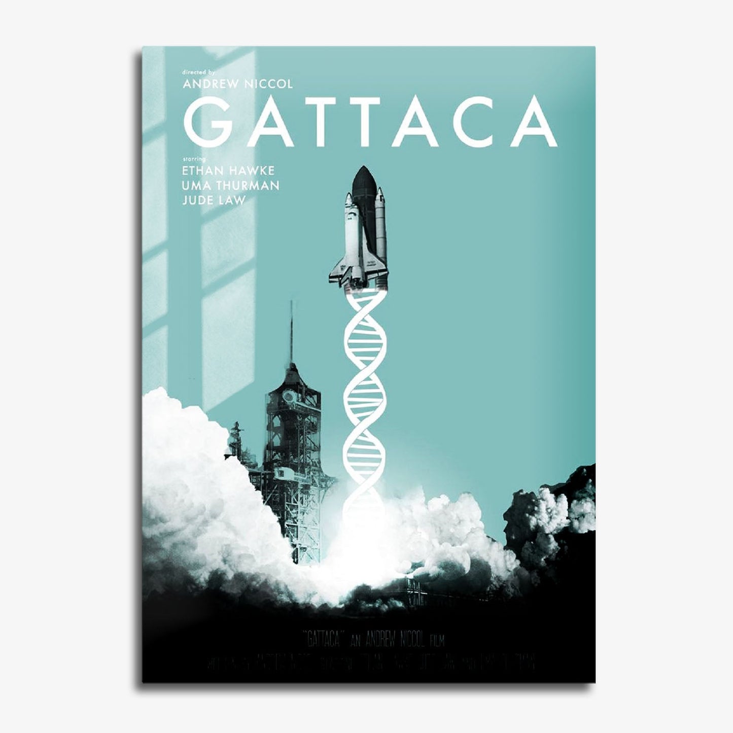 Flex Designs Metal Poster Gattaca 11 x 17" Home Goods - Movie 1997 Movie Metal Poster