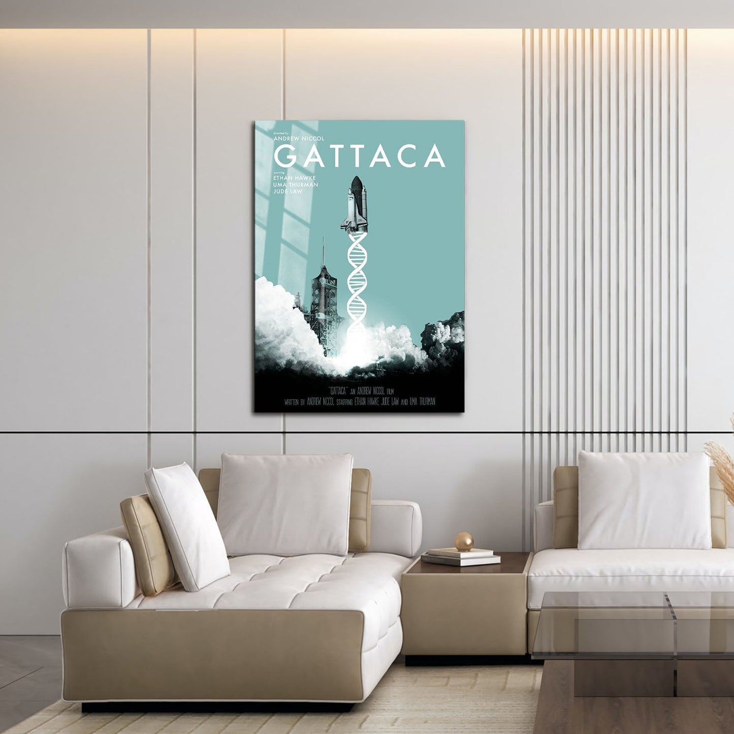 Flex Designs Metal Poster Gattaca 16 x 24" Home Goods - Movie 1997 Movie Metal Poster