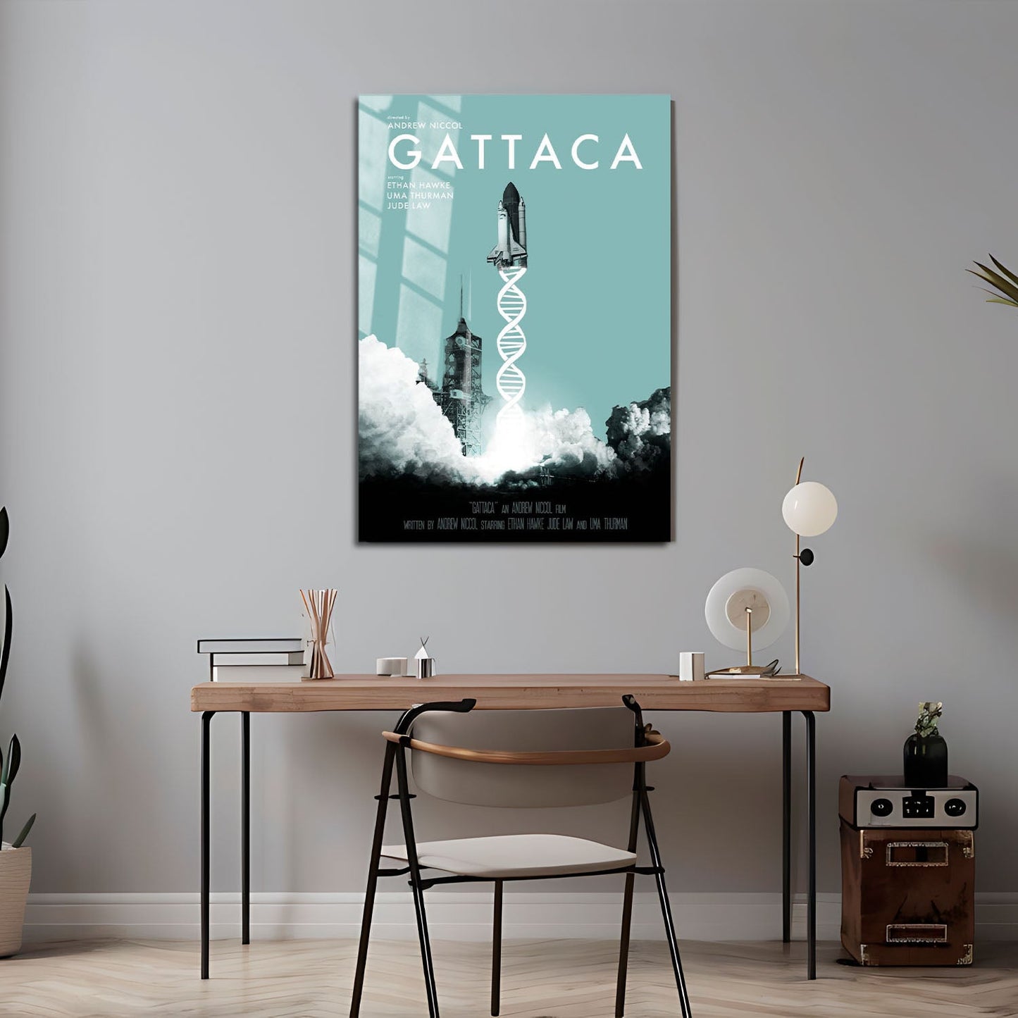 Flex Designs Metal Poster Gattaca 24 x 36" Home Goods - Movie 1997 Movie Metal Poster