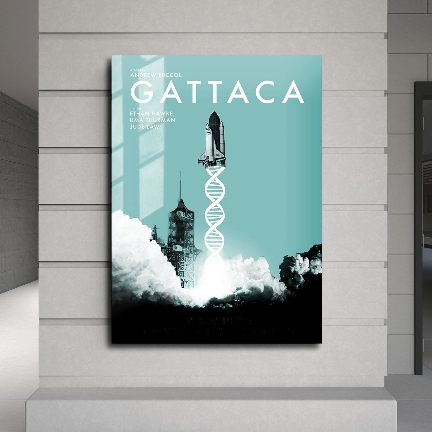 Flex Designs Metal Poster Gattaca 24 x 36" Home Goods - Movie 1997 Movie Metal Poster