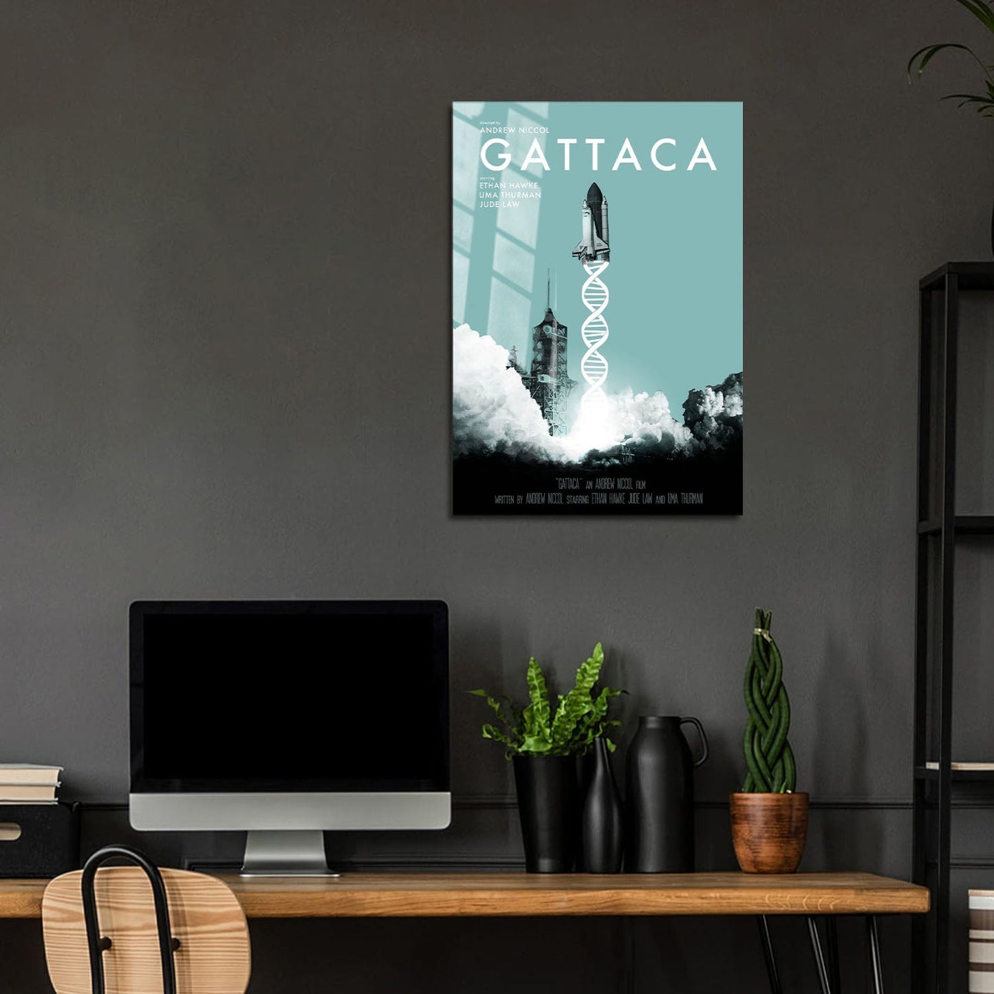 Flex Designs Metal Poster Gattaca 5 x 7" Home Goods - Movie 1997 Movie Metal Poster