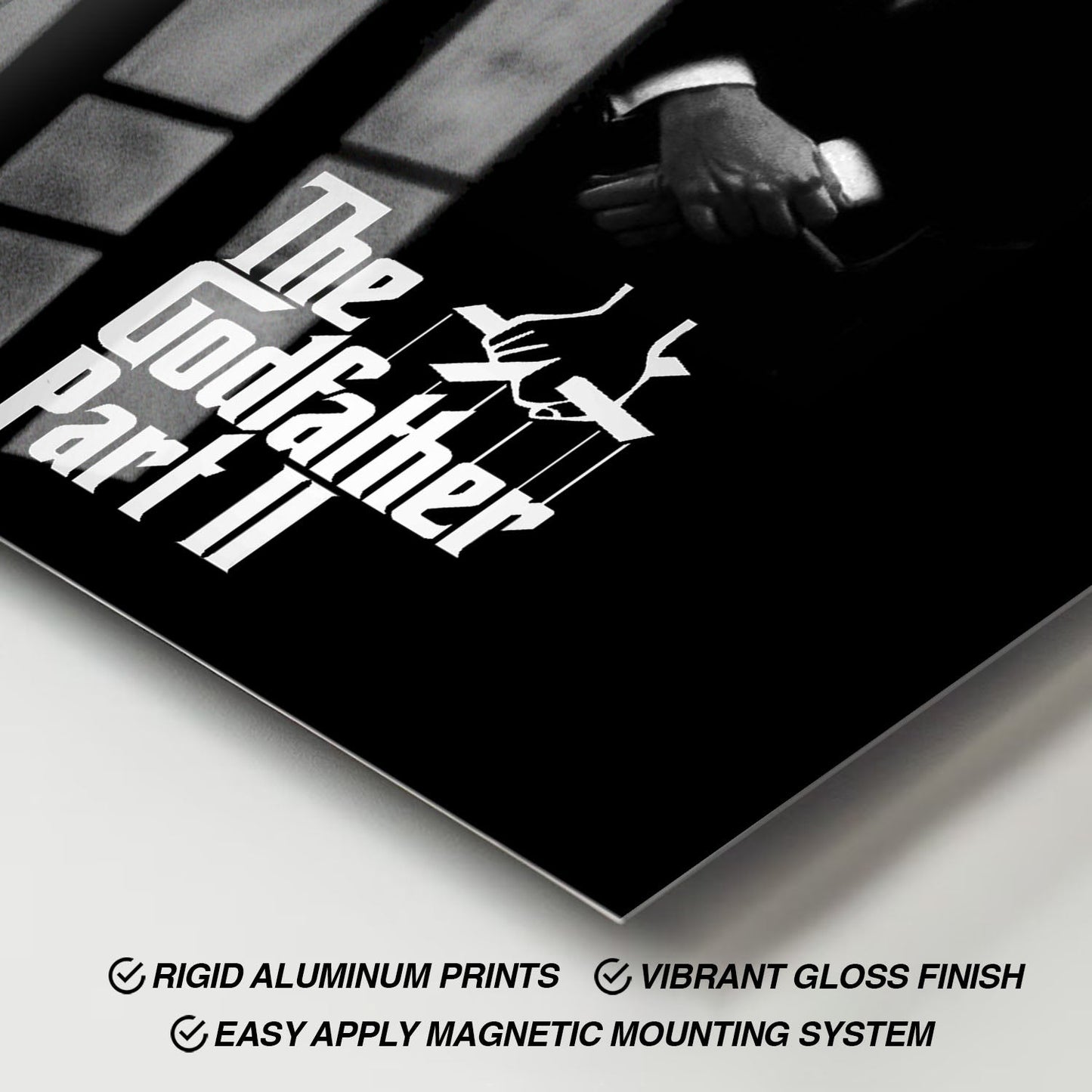 Flex Designs Metal Poster The Godfather Part II 11 x 17" Home Goods - Movie 1974 Movie Metal Poster