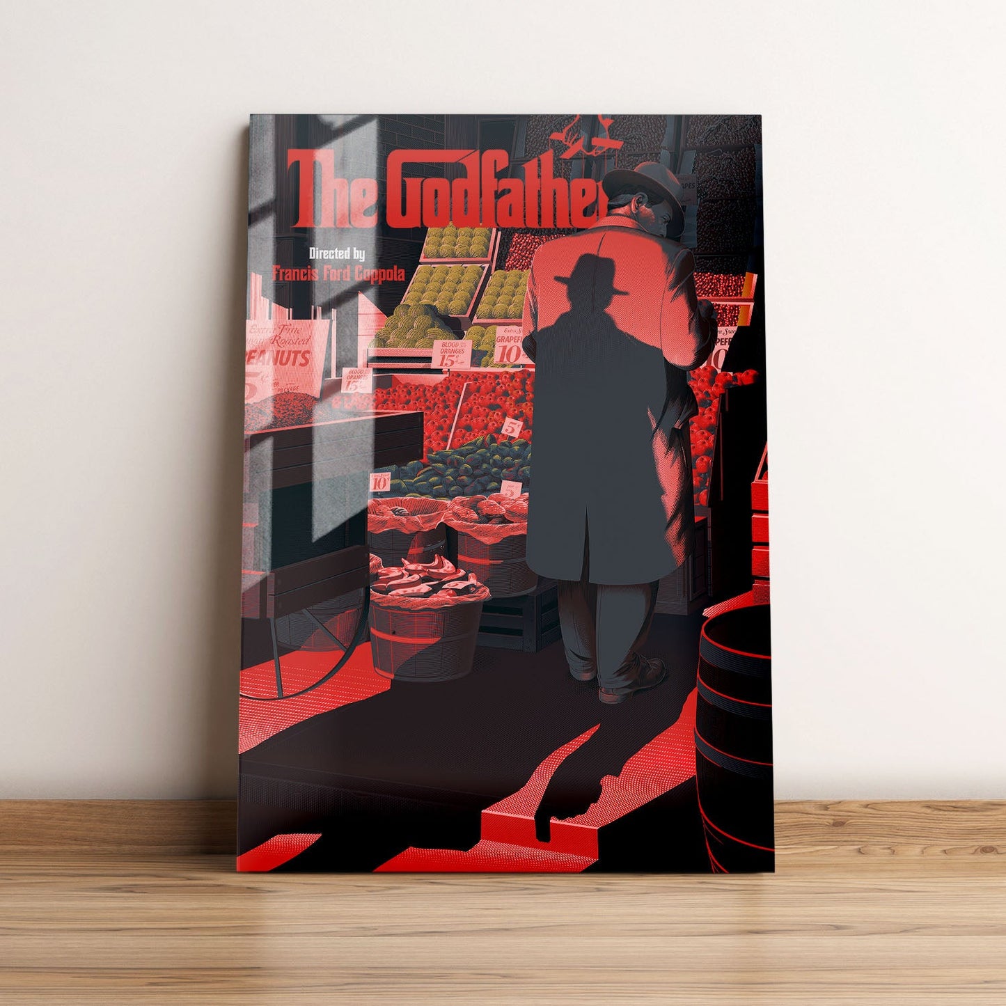 The Godfather Minimalist Movie Metal Poster