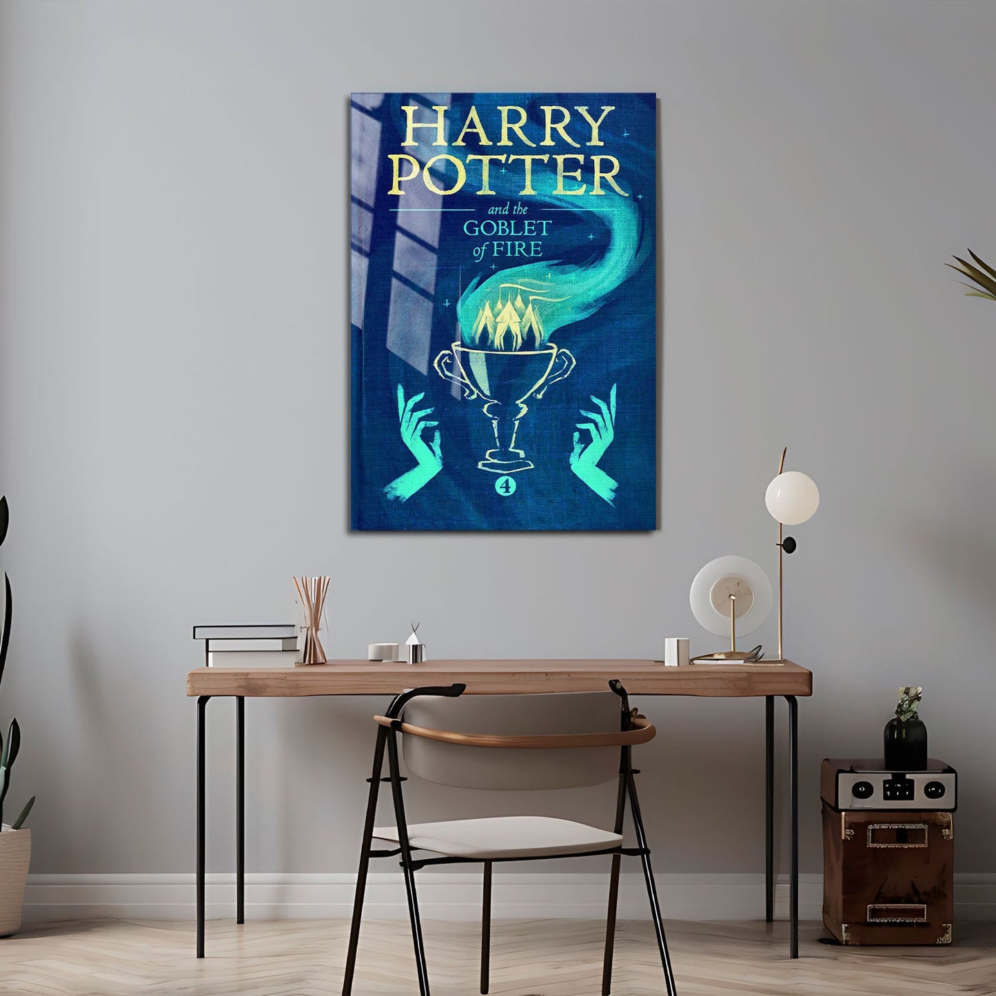 Flex Designs Metal Poster Harry Potter and the Goblet of Fire Bookcover 24 x 36" Home Goods - Movie 2005 Movie Metal Poster