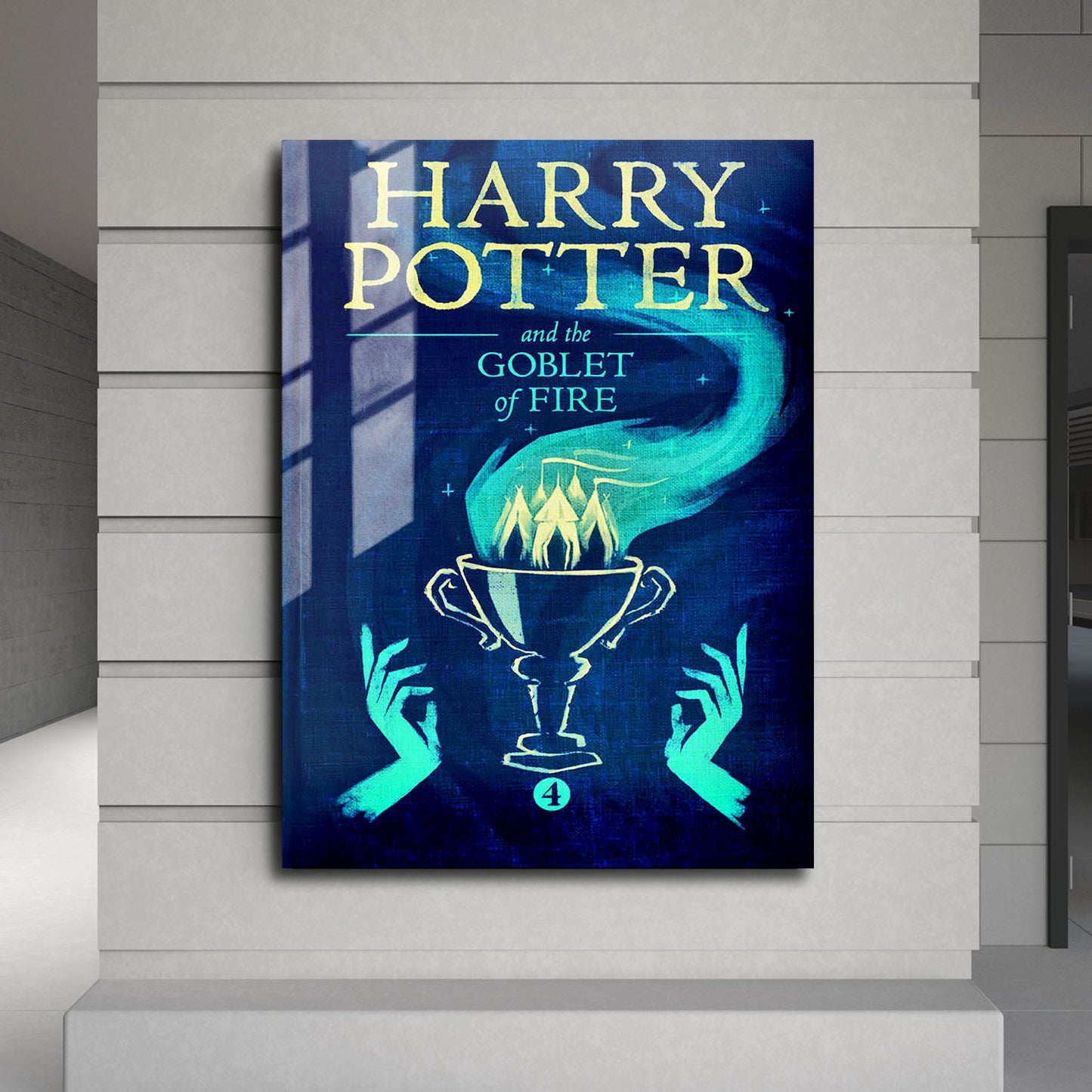 Flex Designs Metal Poster Harry Potter and the Goblet of Fire Bookcover 24 x 36" Home Goods - Movie 2005 Movie Metal Poster
