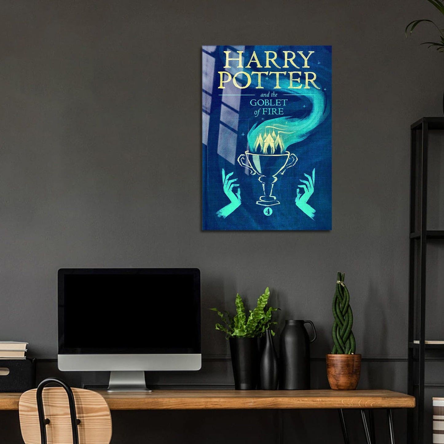 Flex Designs Metal Poster Harry Potter and the Goblet of Fire Bookcover 5 x 7" Home Goods - Movie 2005 Movie Metal Poster