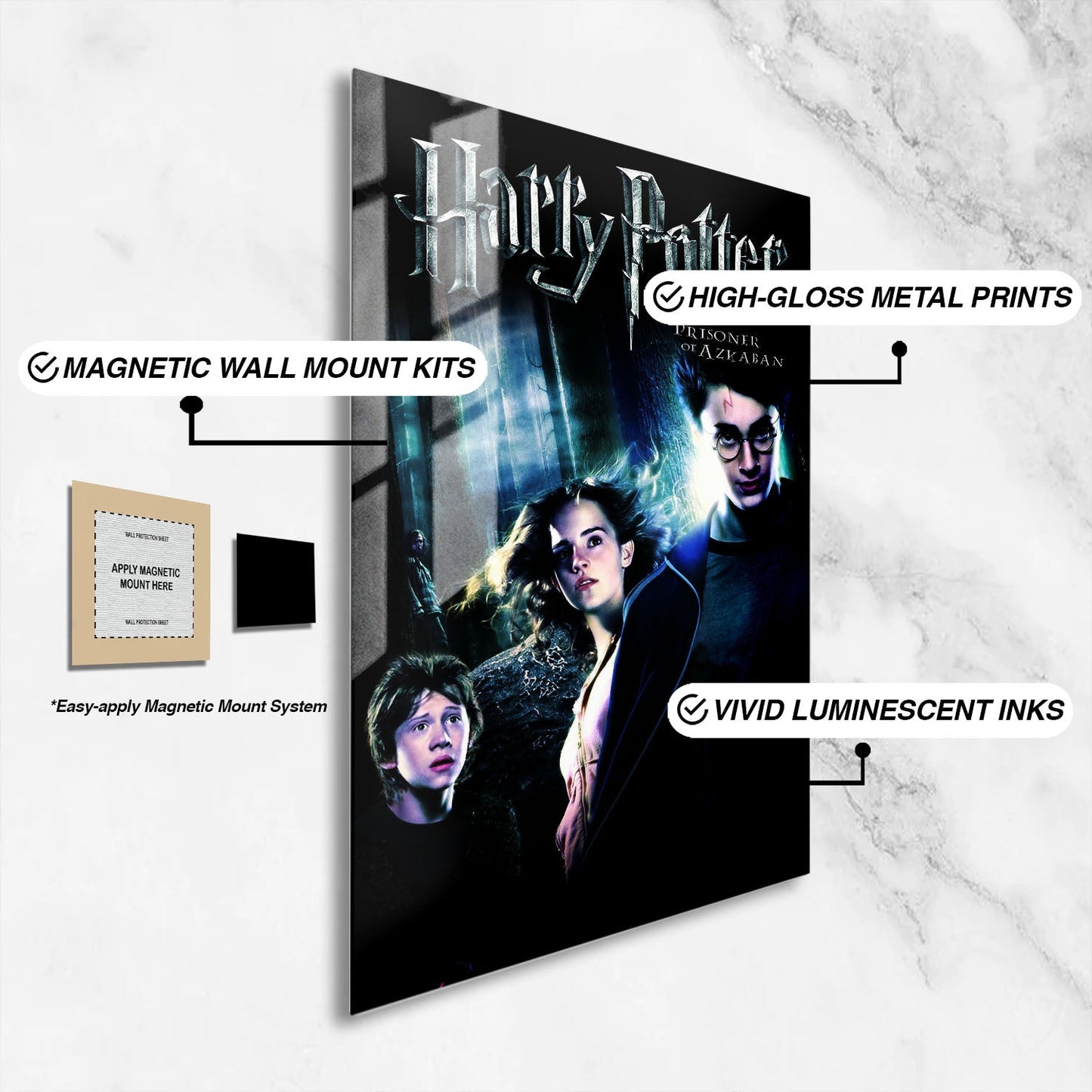 Flex Designs Metal Poster Harry Potter and the Prisoner of Azkaban Classic 16 x 24" Home Goods - Movie 2004 Movie Metal Poster