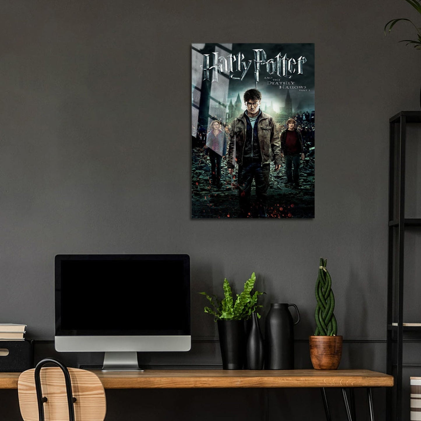 Flex Designs Metal Poster Harry Potter and the Deathly Hallows Part 2 Classic 5 x 7" Home Goods - Movie 2011 Movie Metal Poster
