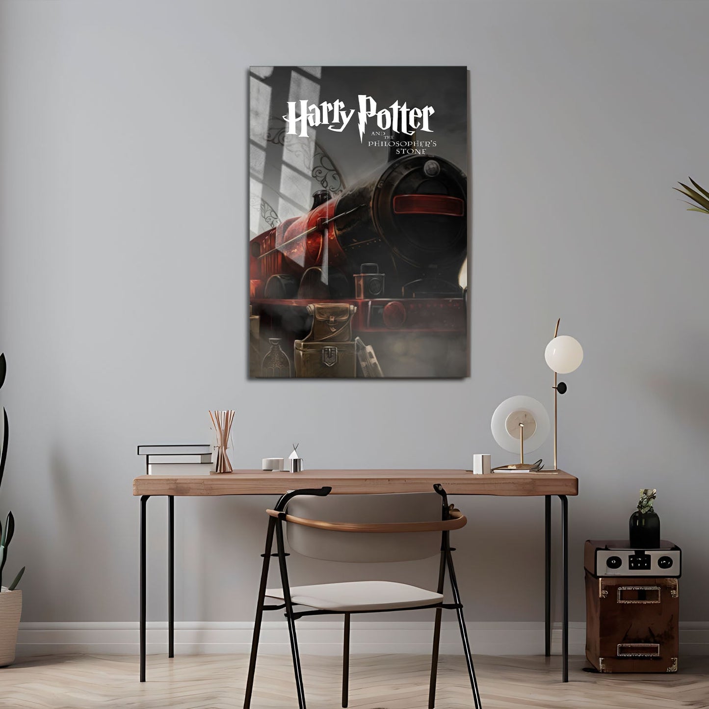 Flex Designs Metal Poster Harry Potter and the Philosophers Stone Minimalist 24 x 36" Home Goods - Movie 2001 Movie Metal Poster
